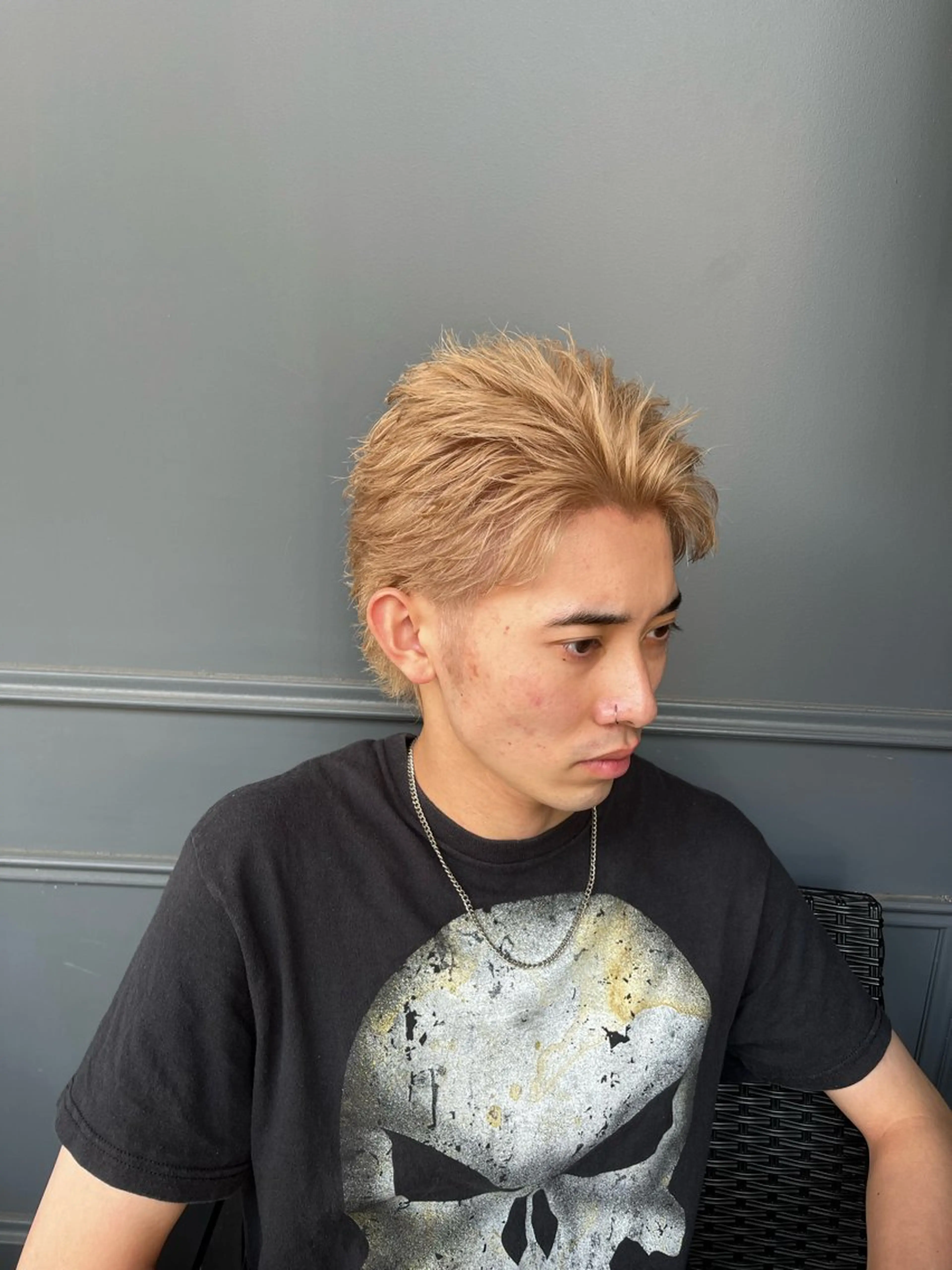 ショート カラー ヘアアレンジ メンズ スパイキーショート ショートヘア カット ヘアカラー ヘアセット men'slapis YUTOのヘアスタイル