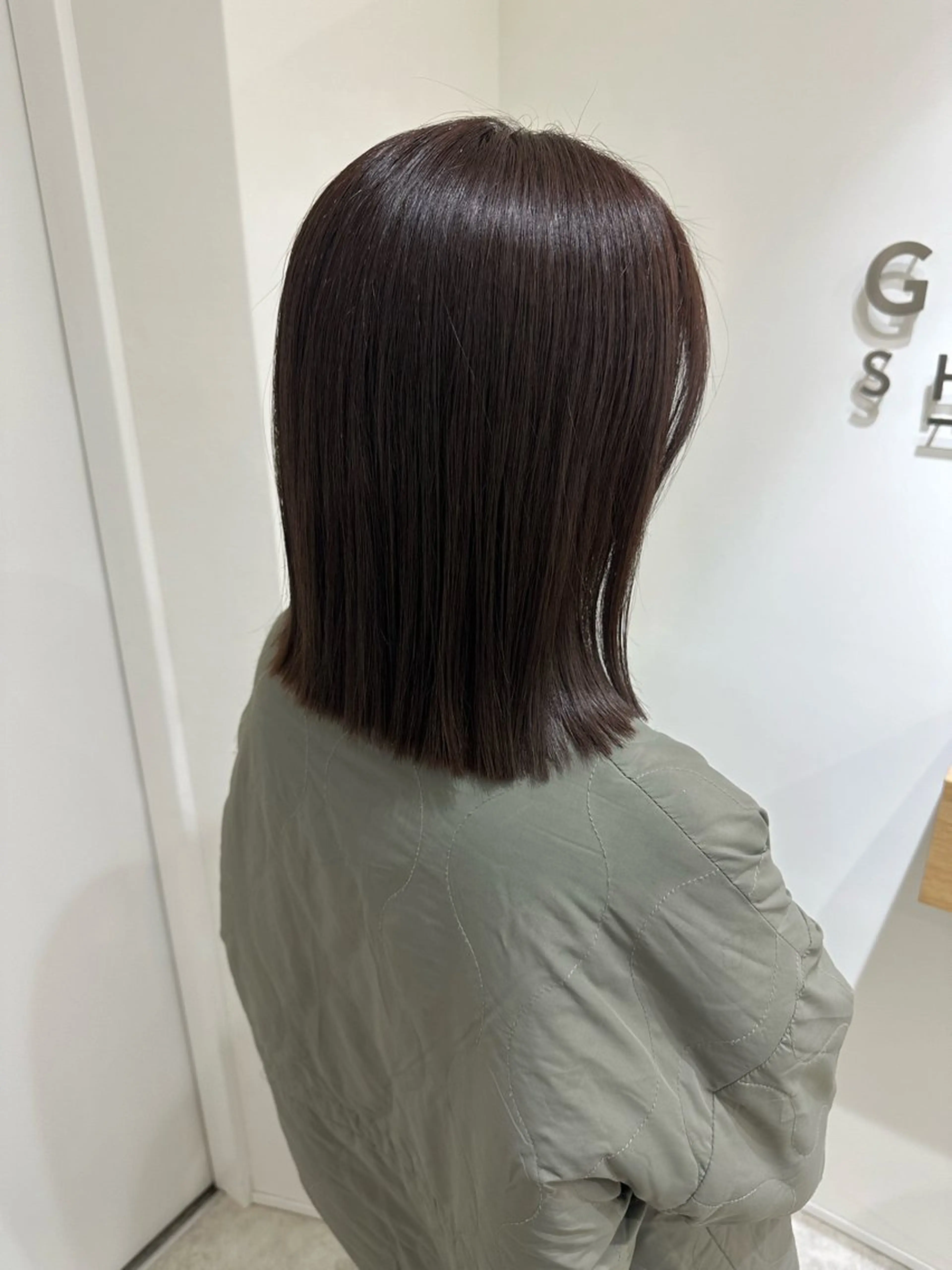 ミディアム カラー ヘアカラー トリートメント レイヤー/ナチュラル 💐nao.のヘアスタイル