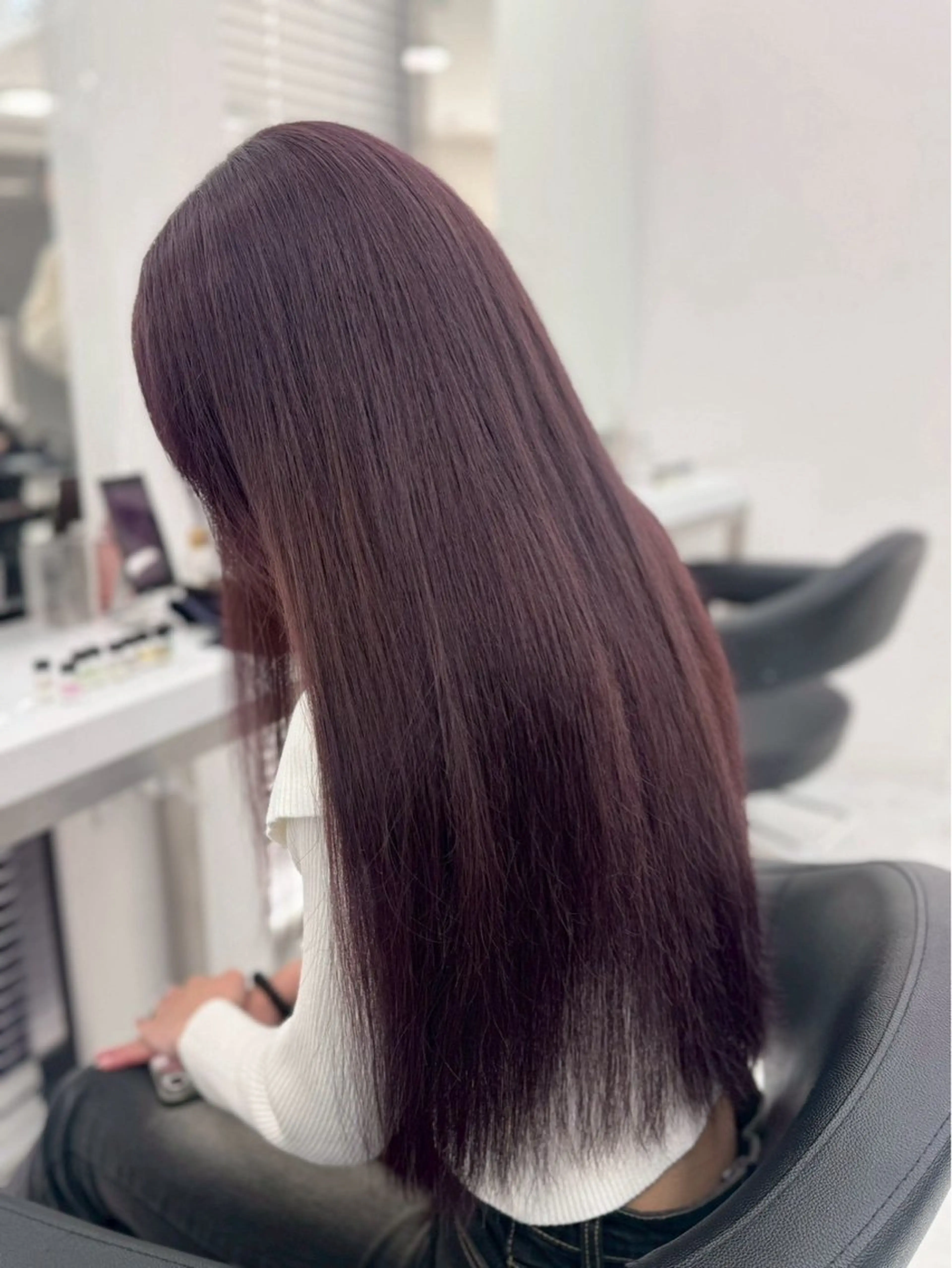 カラー ブラウンカラー ピンクカラー 山本 まはるのヘアスタイル