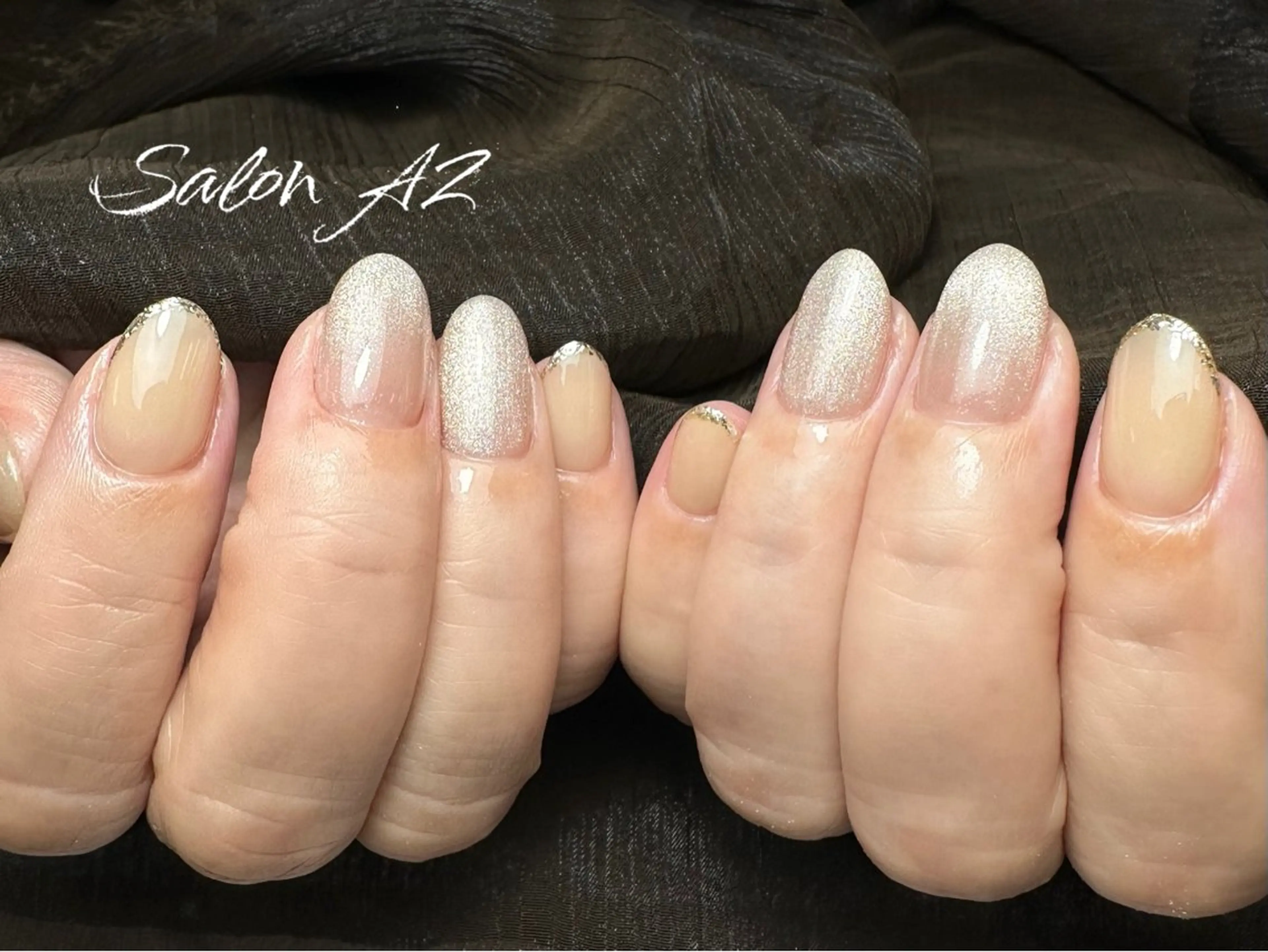 ネイル アートネイル フットネイル フレンチネイル マグネットネイル 持ち込み ハンドネイル salon AZ NANAのネイルデザイン