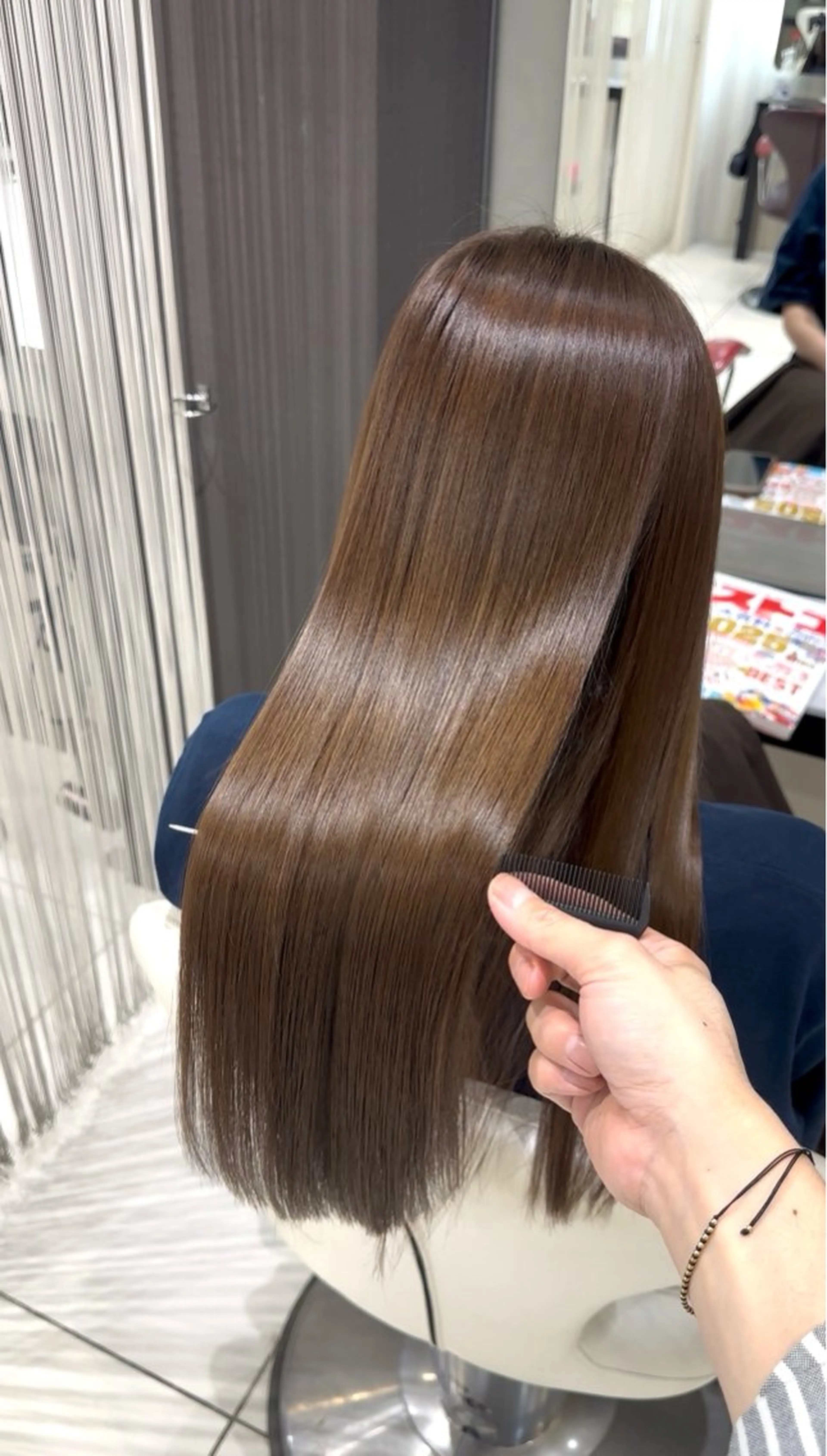 セミロング 髪質改善 カット ヘアカラー トリートメント 河上 雅俊のヘアスタイル