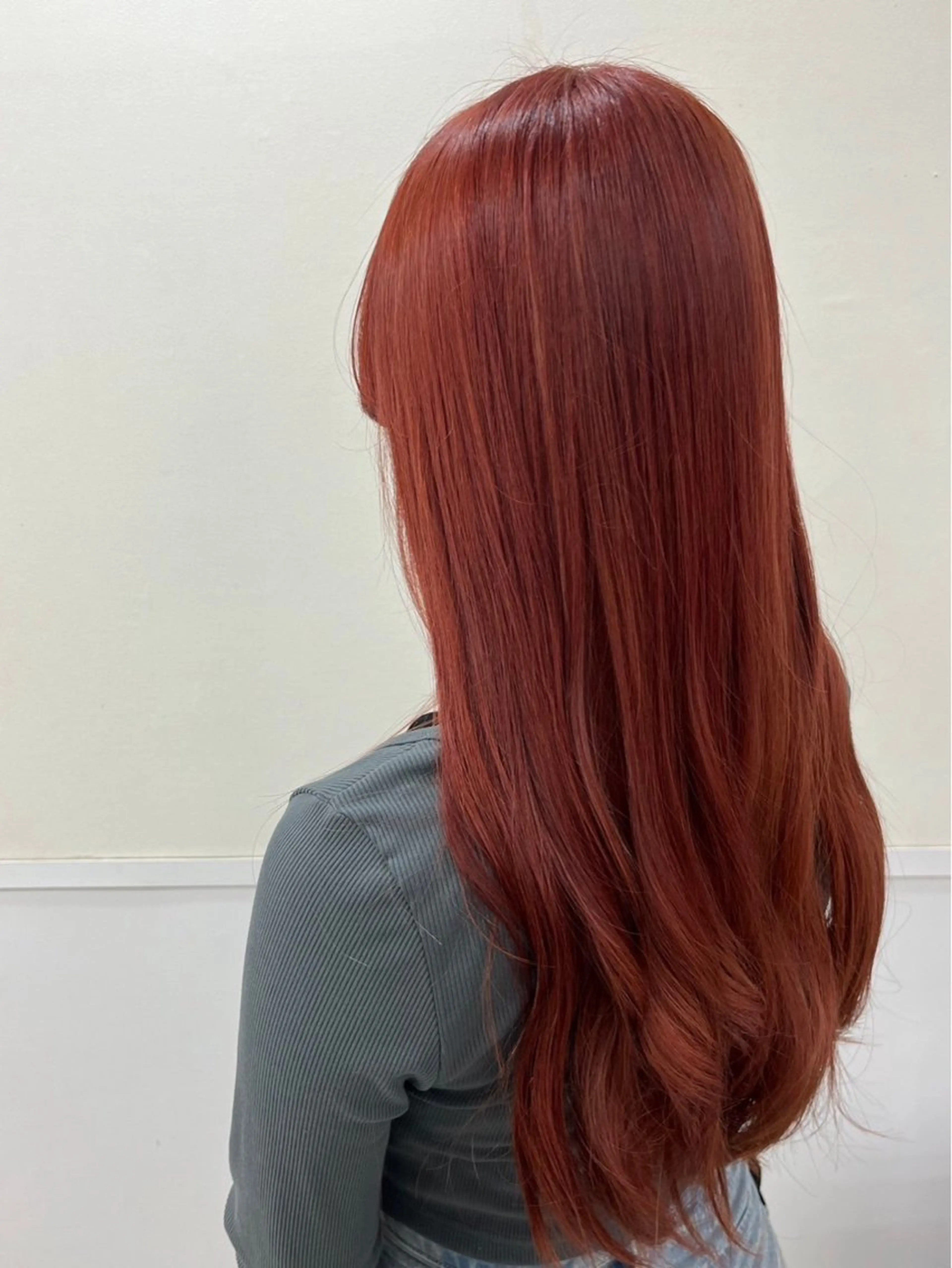 ロング カラー ブリーチ ヘアカラー 暖色カラー❤️横浜 エクステらん🦖のヘアスタイル