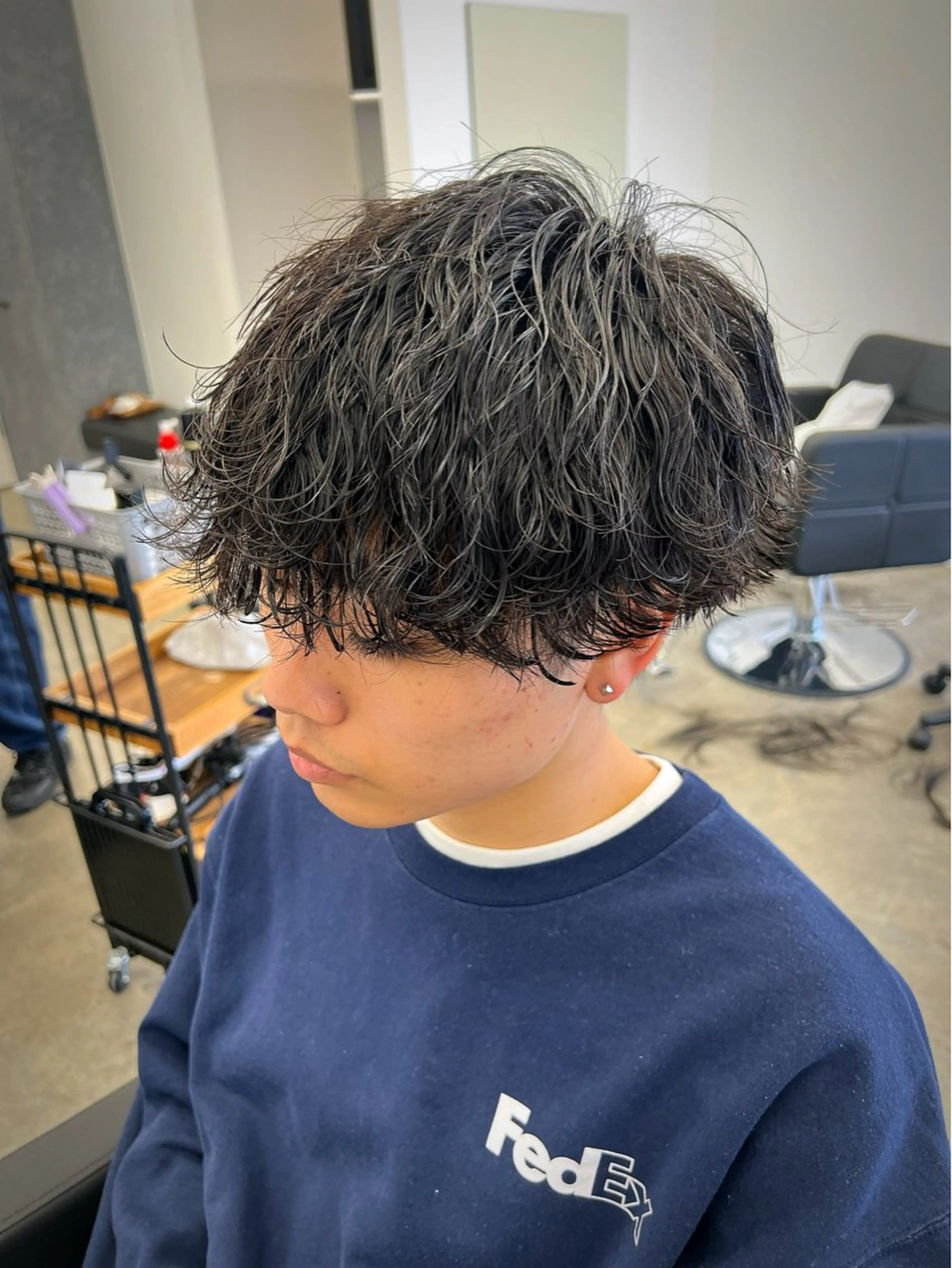 ショート パーマ メンズ カット パーマ メンズ特化美容師 井上大輔のヘアスタイル