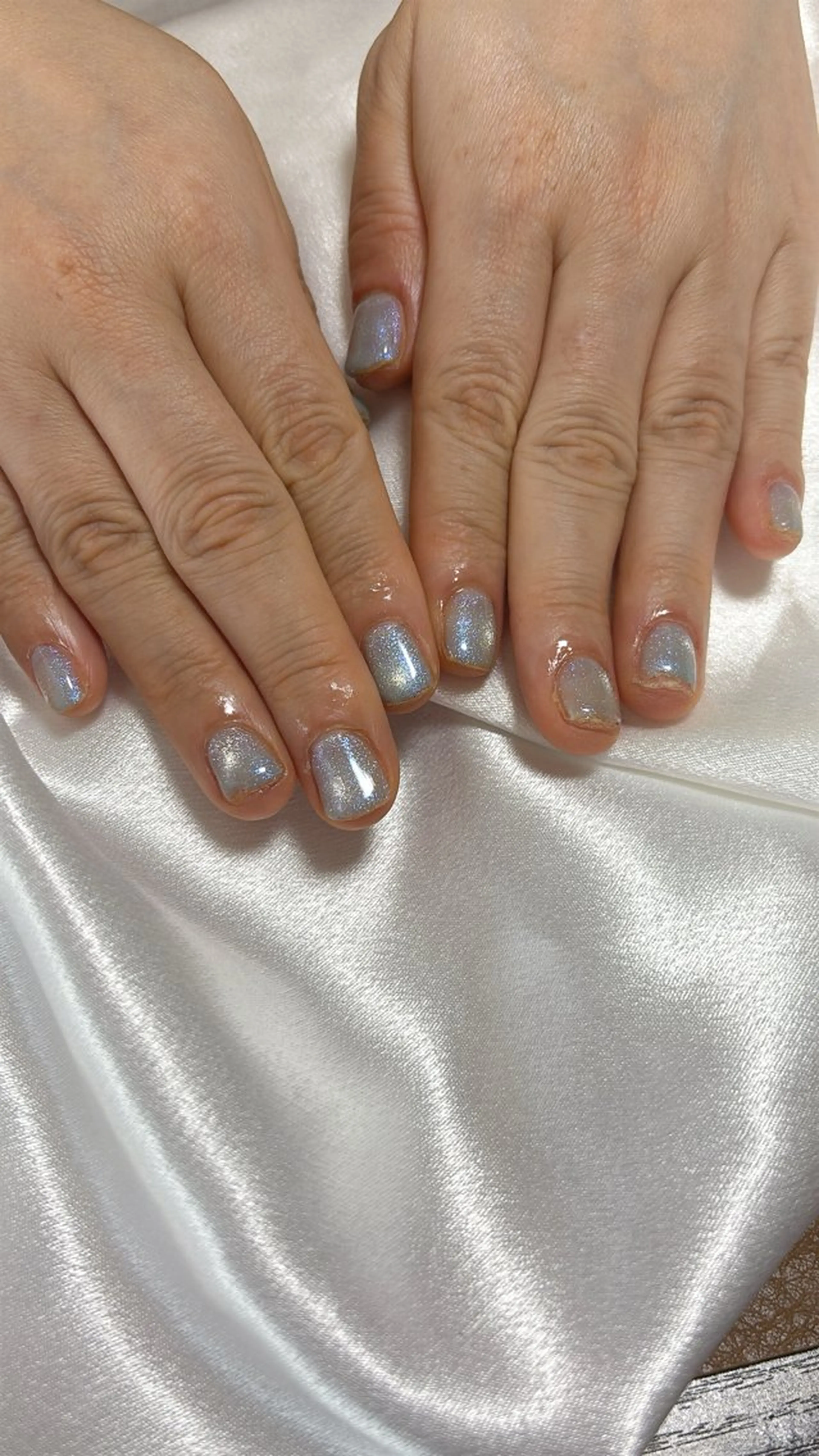 ネイル オーロラネイル 桜ネイル フラワーネイル フットネイル フレンチネイル ハンドネイル kikinail 溝の口のネイルデザイン