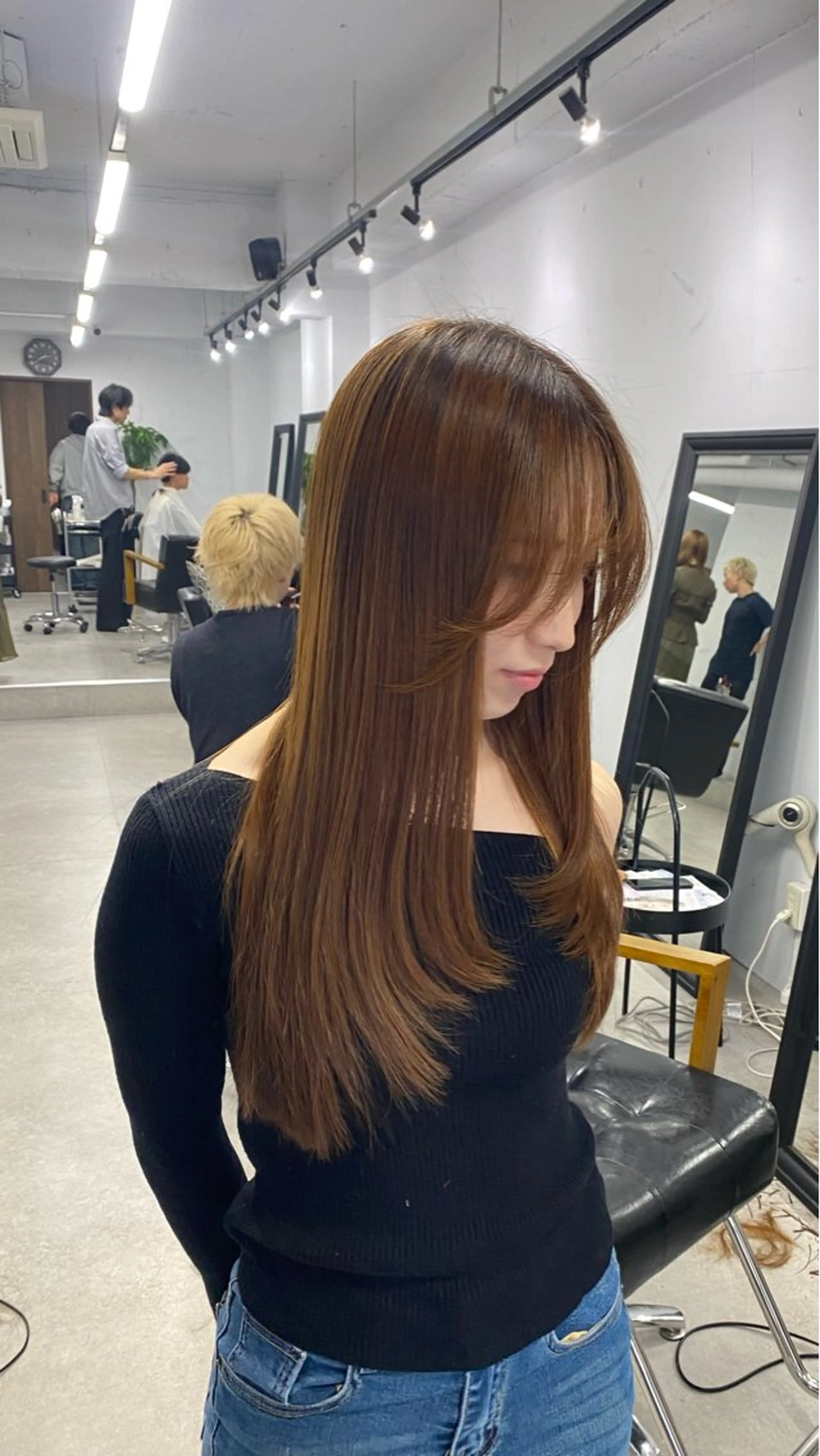 ロング レイヤーカット カット 太田 すず香のヘアスタイル