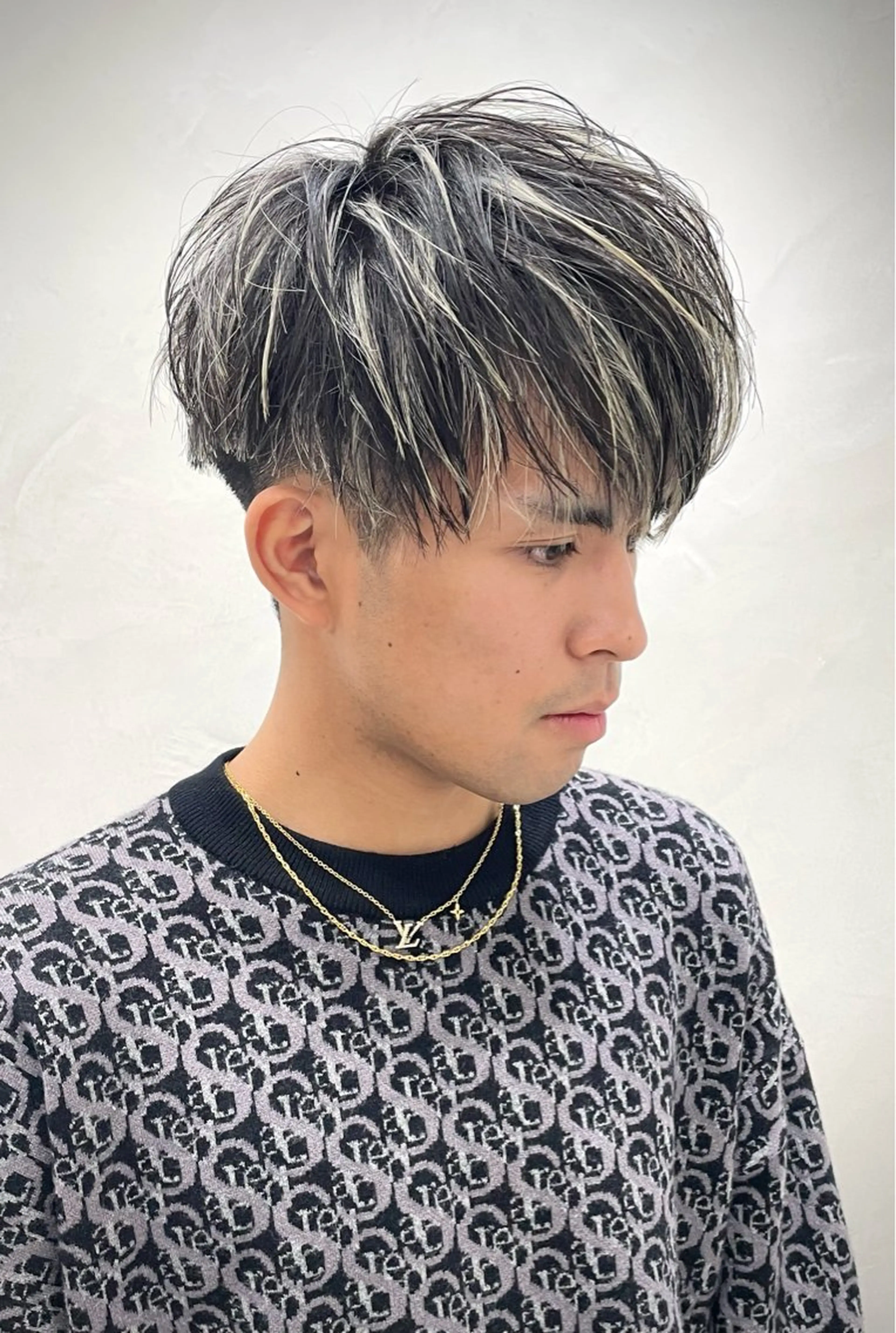 ショート カラー メンズ メンズハイライト ハイライトカラー ハイライト takumi/パーマ /バレイヤージュのヘアスタイル