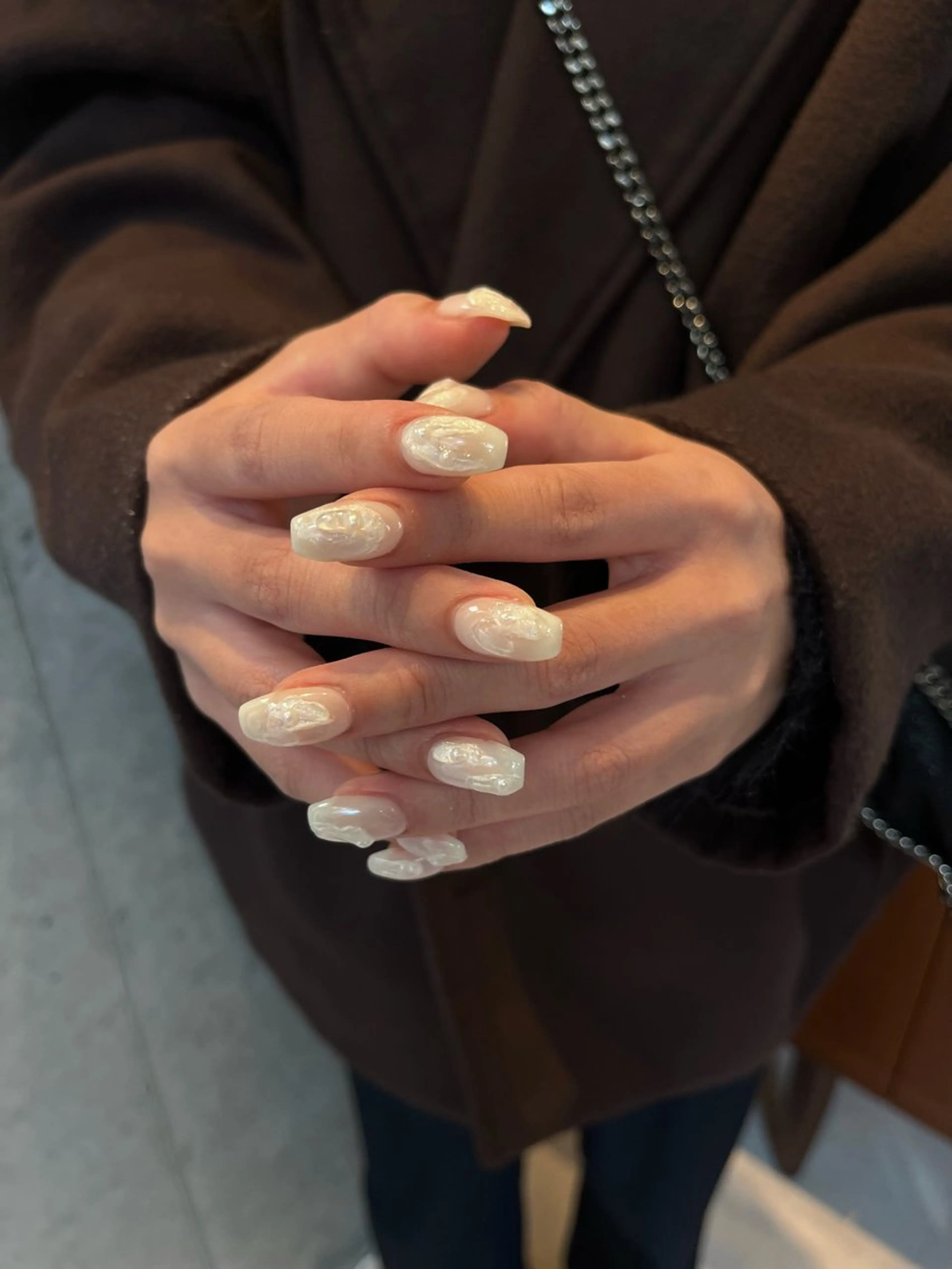 ネイル ニュアンスネイル シンプルネイル anuw hinaのネイルデザイン