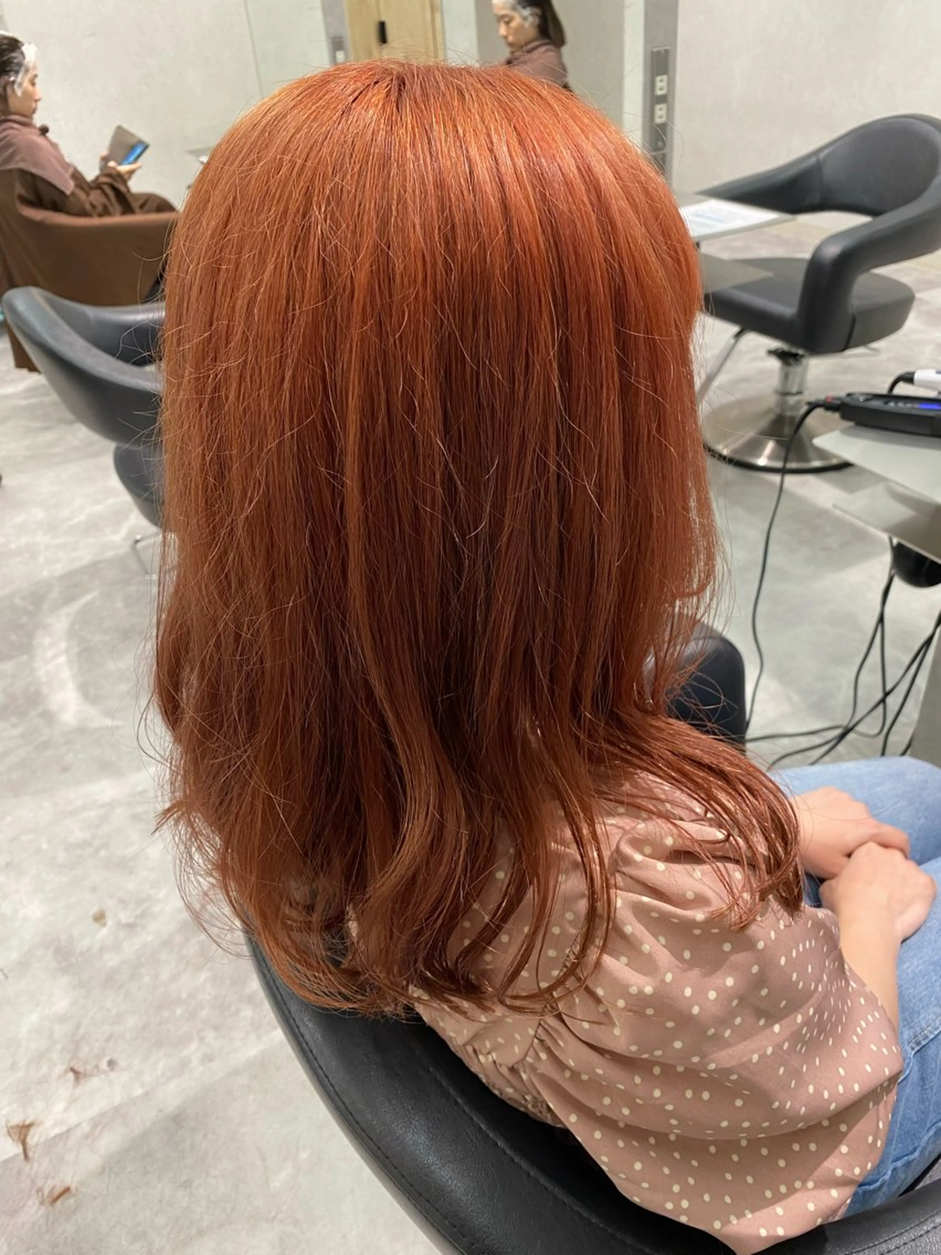 セミロング カラー ダブルカラー 透明感カラー/当日予 約OK🤍〔杉野葵〕のヘアスタイル