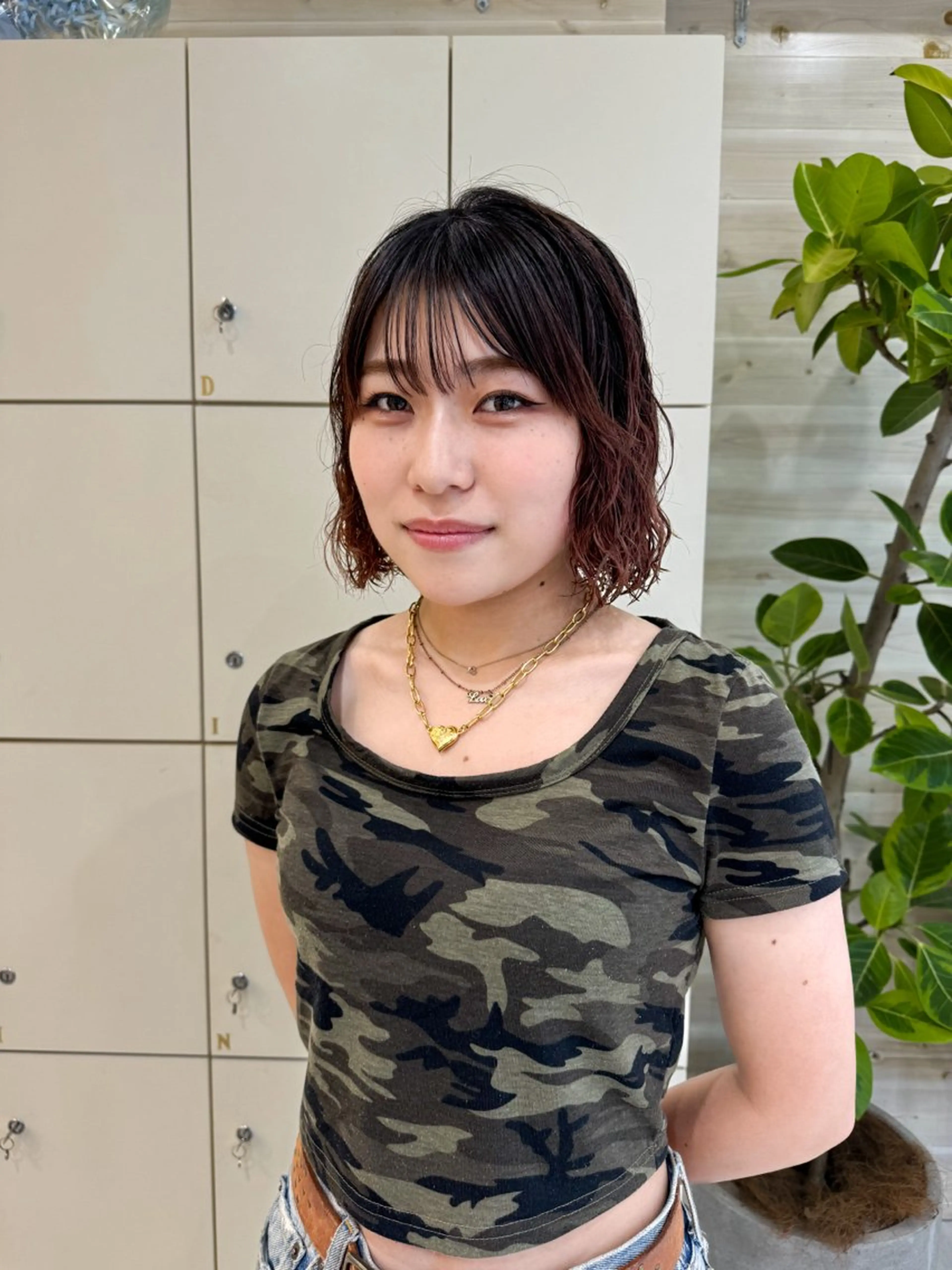 ショート カラー パーマ ボブ Seeknext // Rukaのヘアスタイル