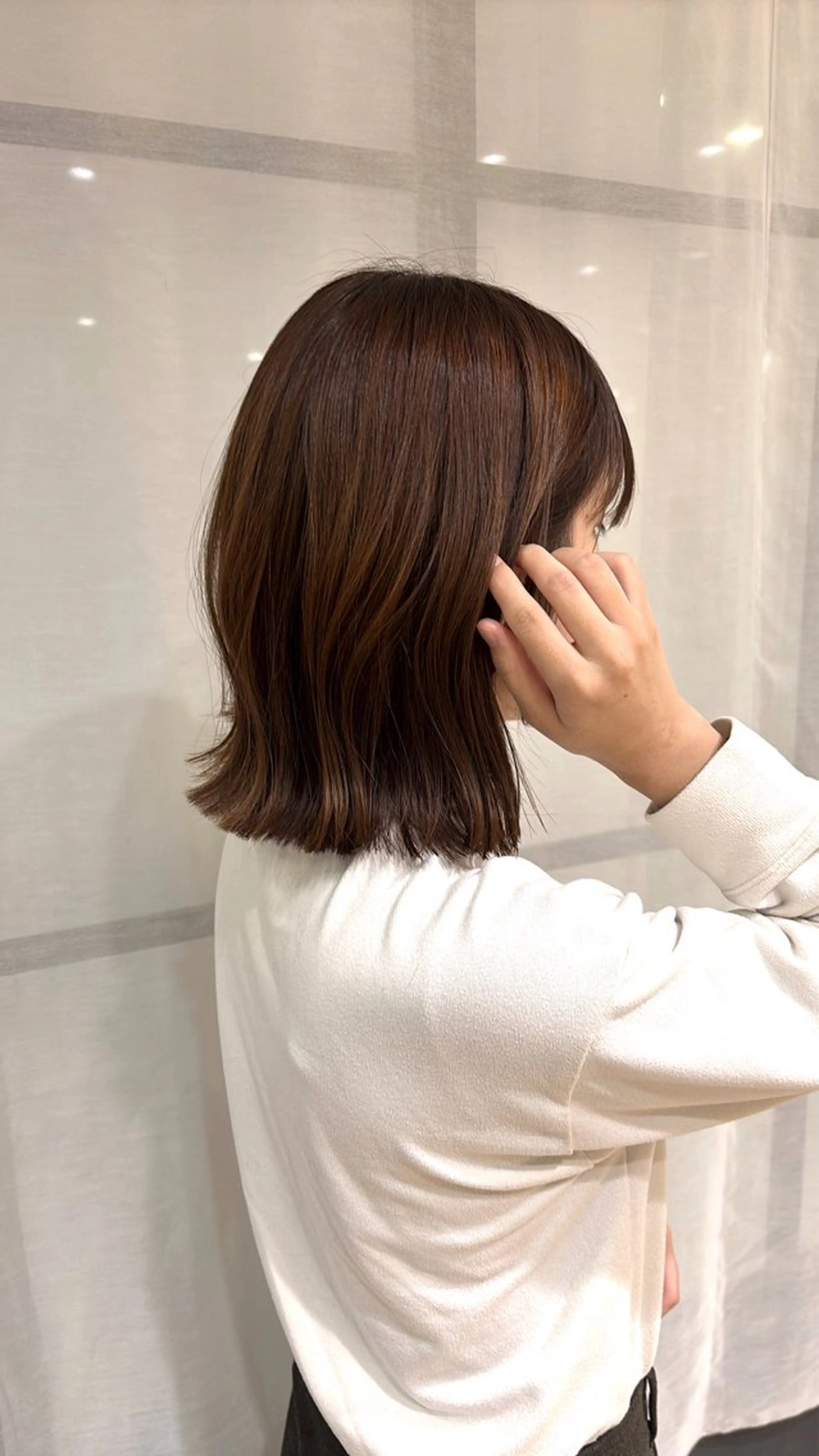 ミディアム ボブ カット 梅田美容室/カット /Maoのヘアスタイル