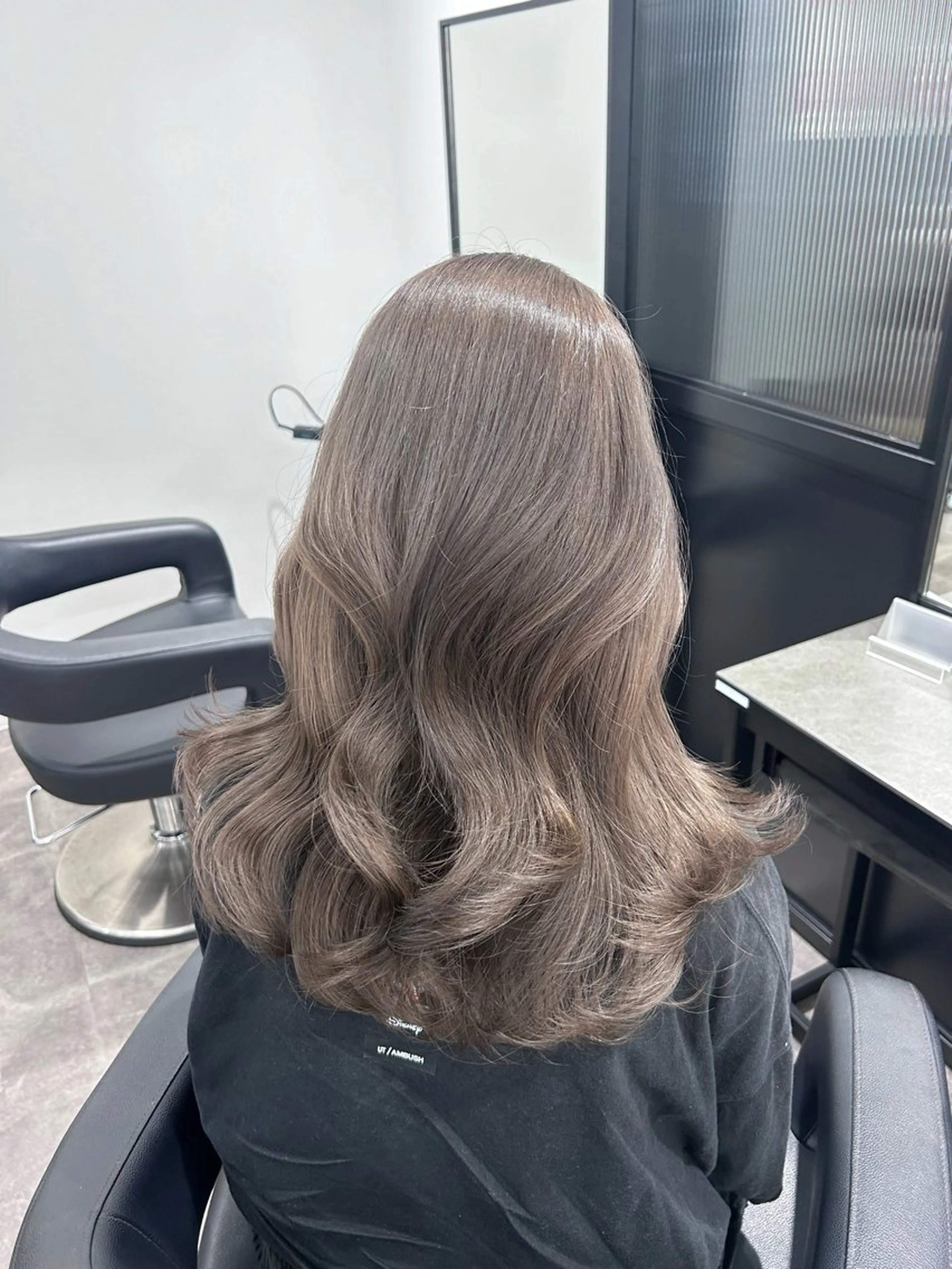 ロング カラー パーマ ヘアアレンジ メンズ ブリーチなしカラー/ ブラウン/レイヤーのヘアスタイル