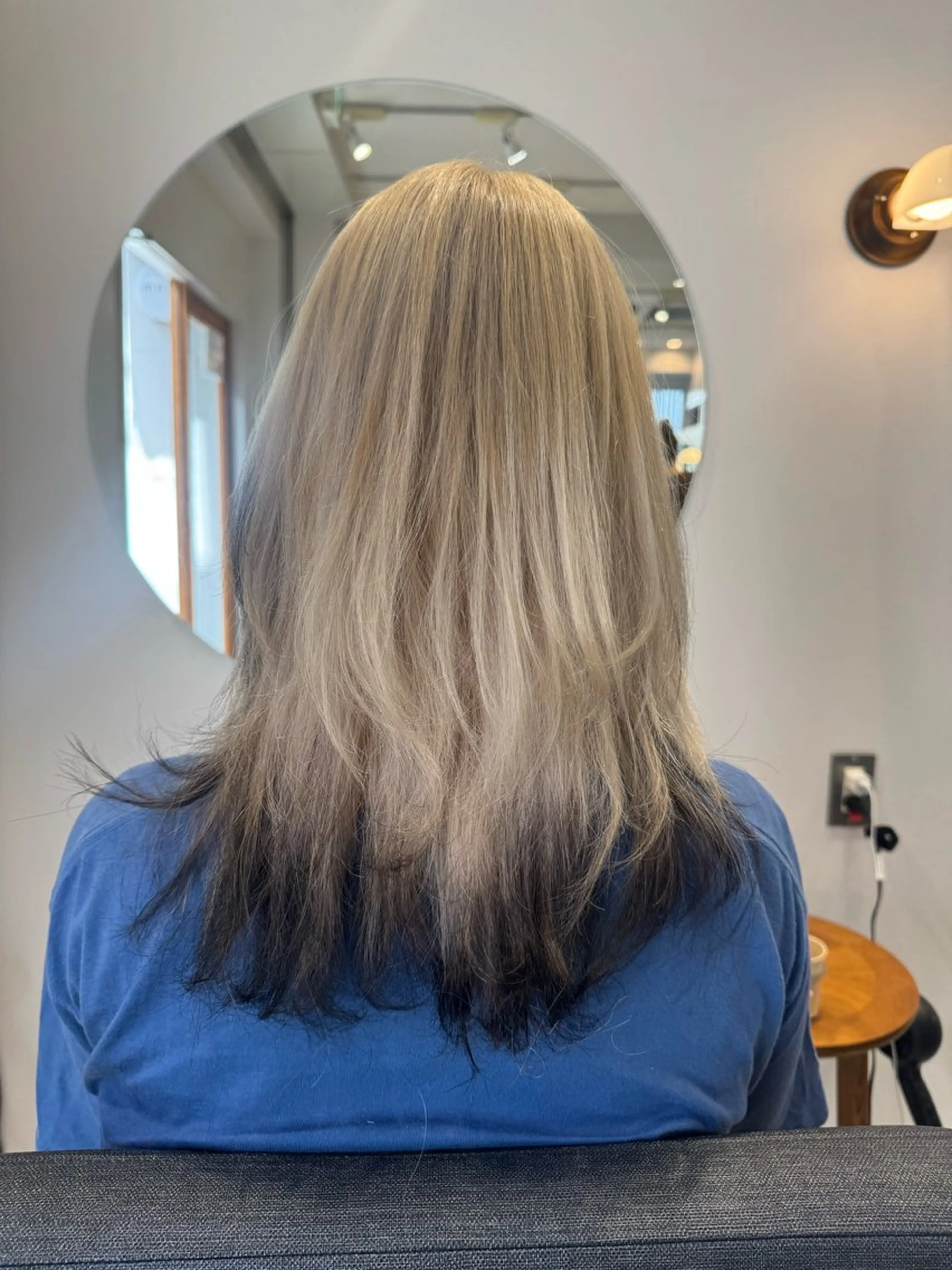 セミロング カラー ベージュカラー ブロンド ブロンドベージュ カット ヘアカラー 🎨ハイトーン/ウル フ/ショート/大夢のヘアスタイル