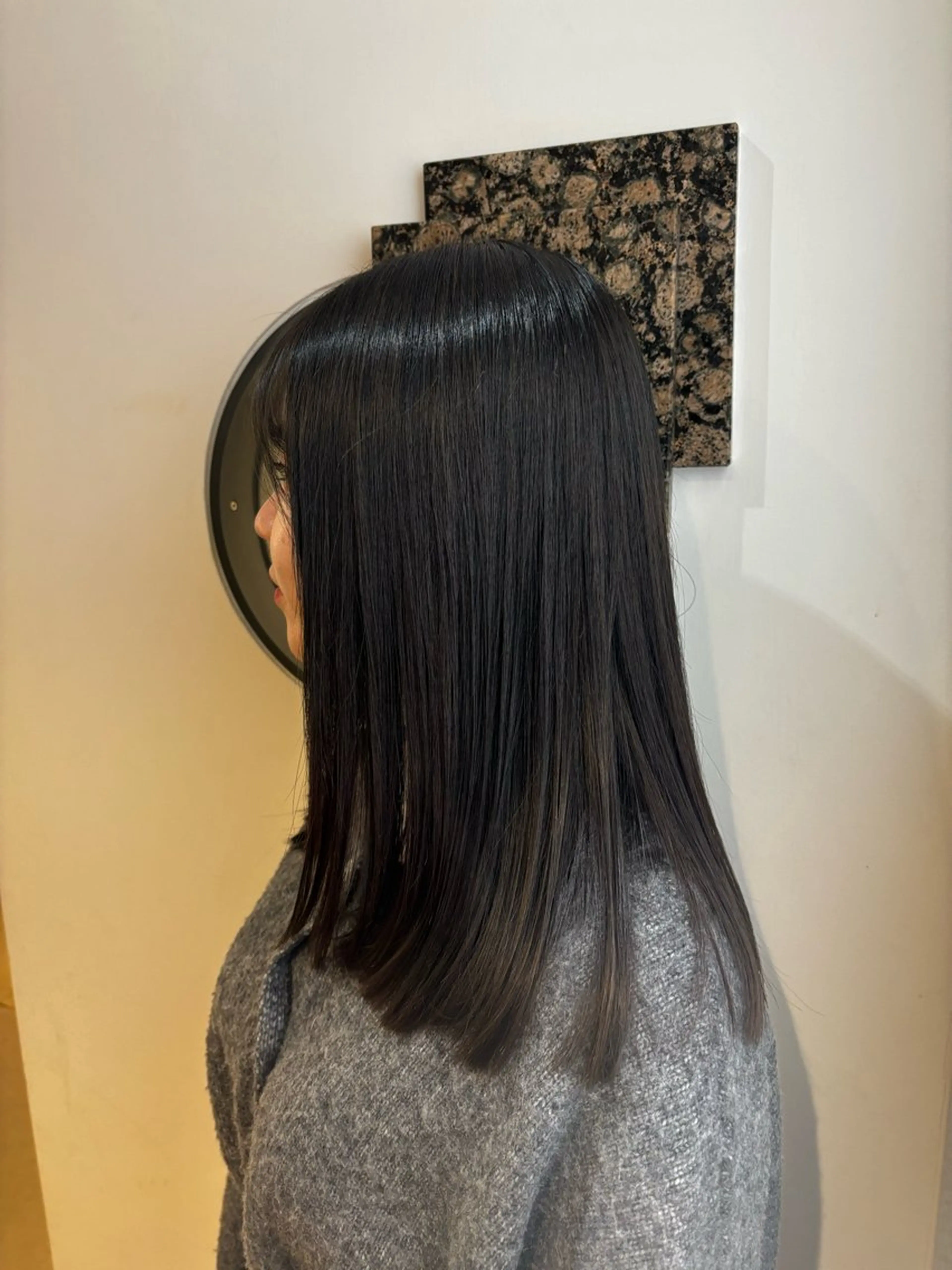 ミディアム カラー カット ヘアカラー トリートメント ヘッドスパ オーガニックカラー/ 表参道/ルカのヘアスタイル