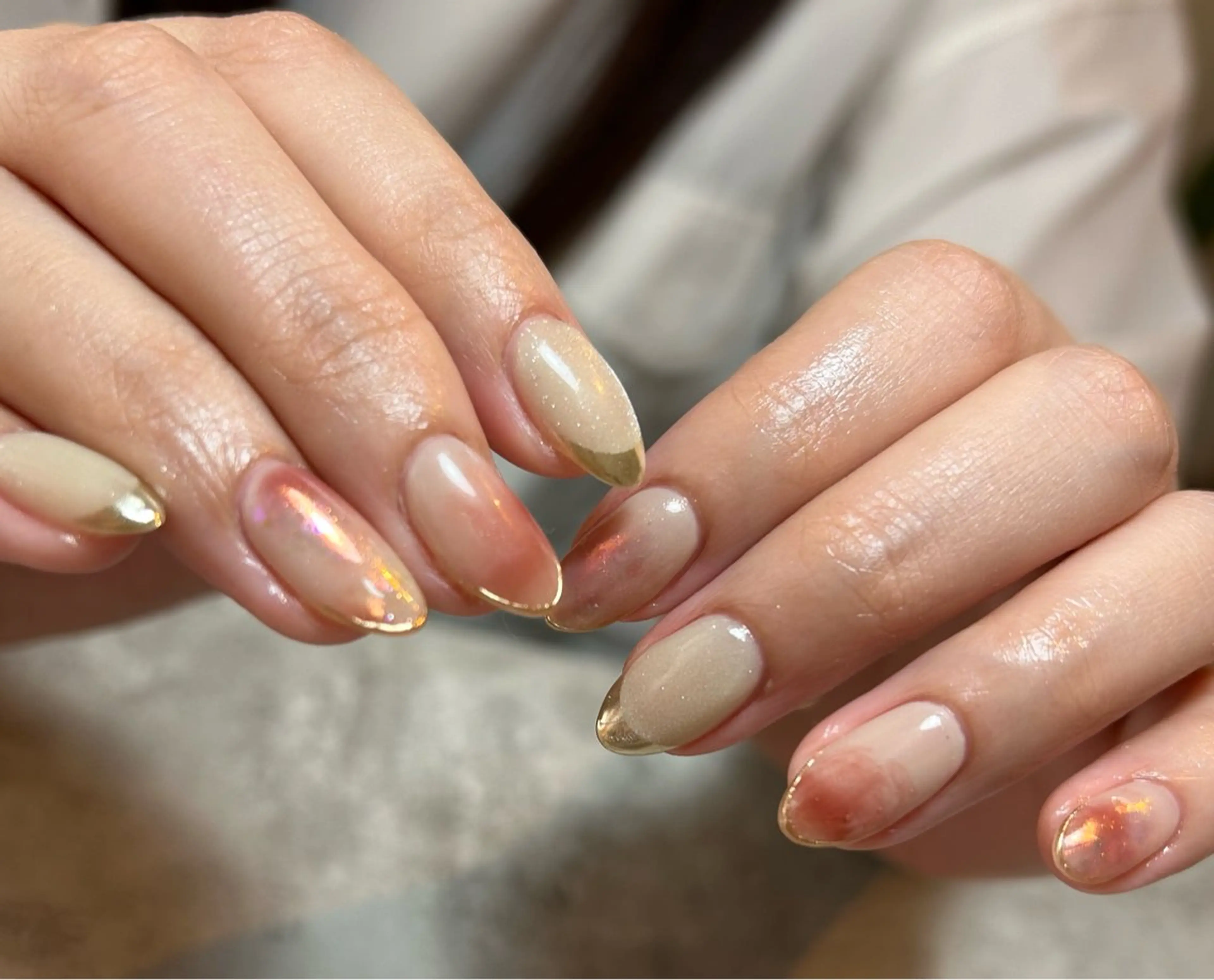 ネイル ハンドネイル フットネイル 三味 夏生のネイルデザイン