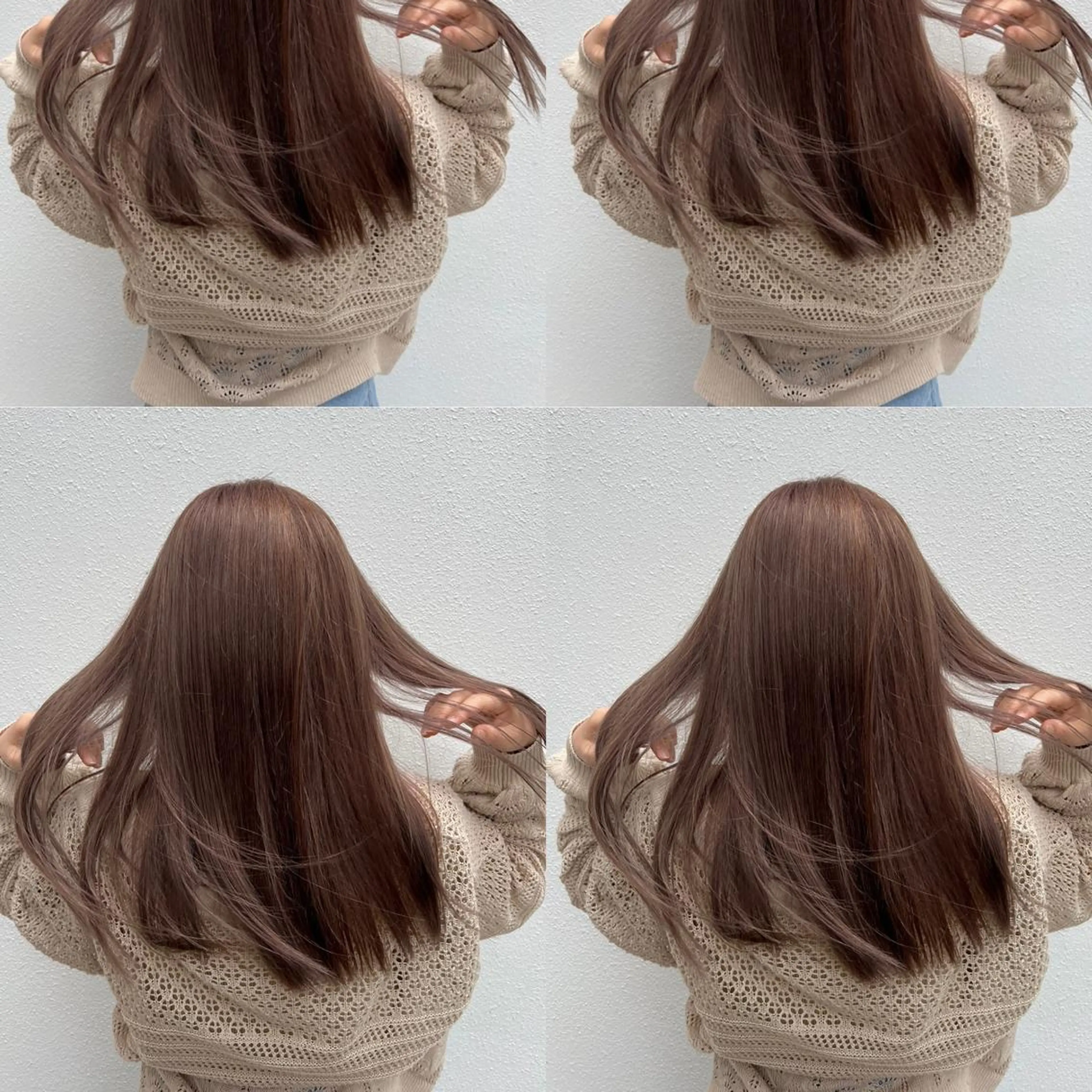 セミロング カラー ヘアアレンジ ブリーチ 「sumi」 AMIのヘアスタイル