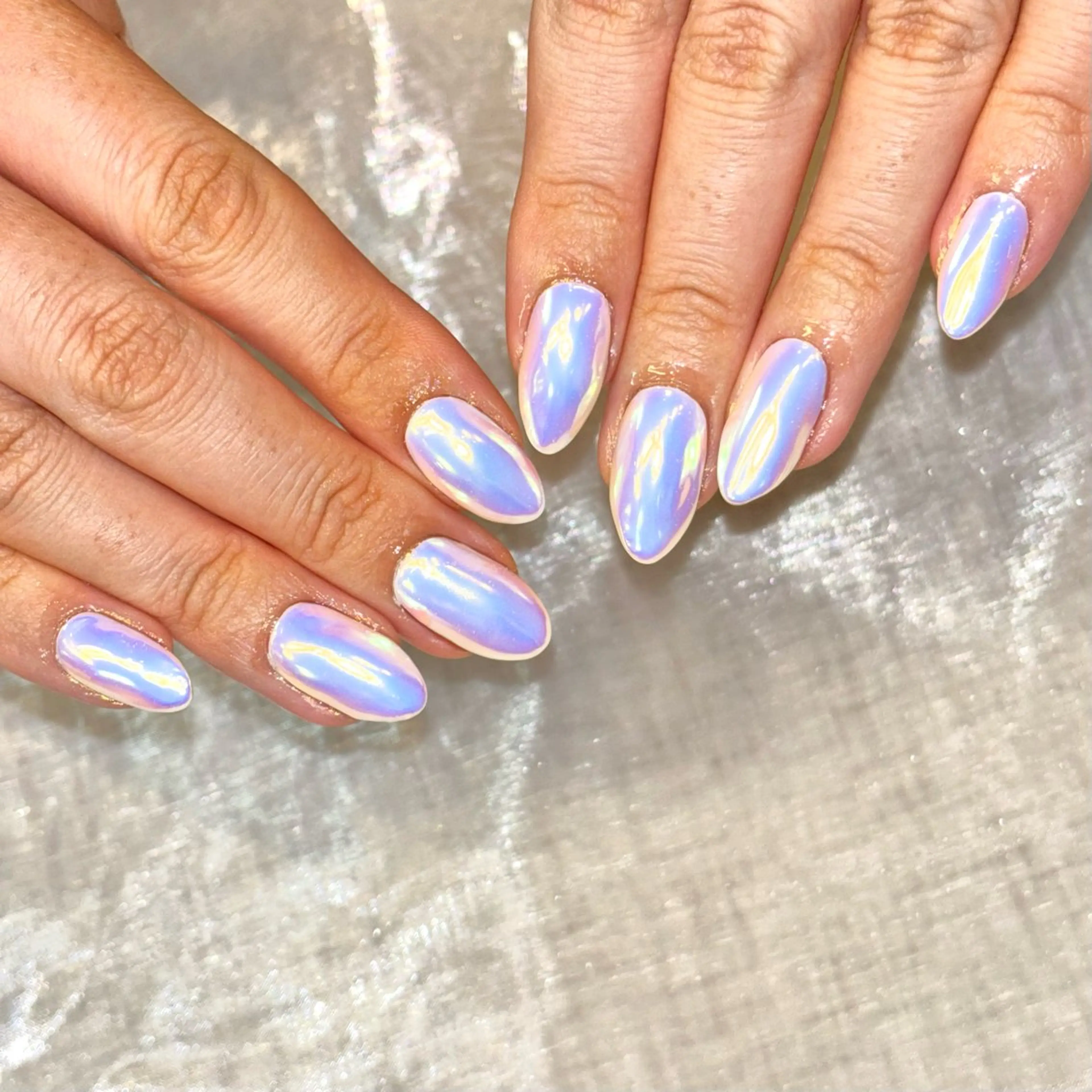 大人気♪ミラーネイル（付け替えオフあり)の写真