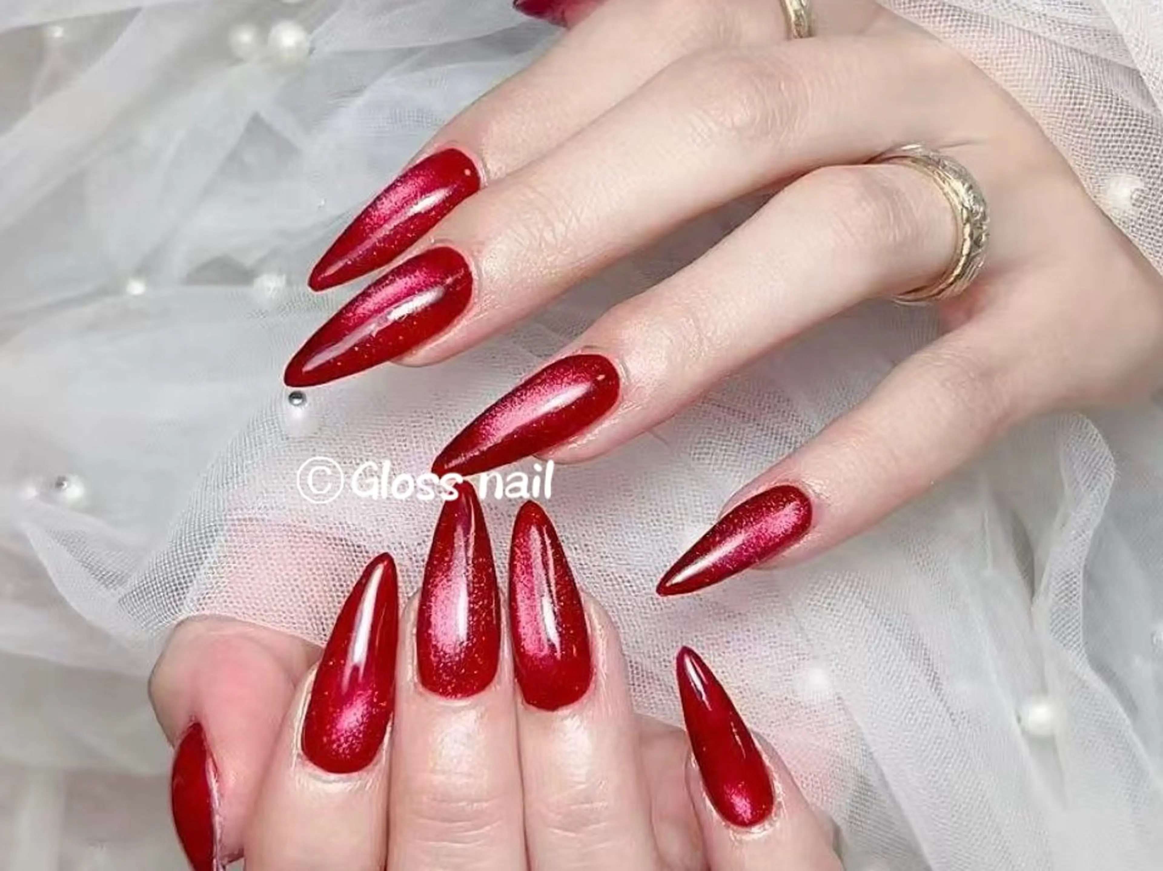 ネイル ハンドネイル Meri💅ジェル& チップ長さだし専門のネイルデザイン
