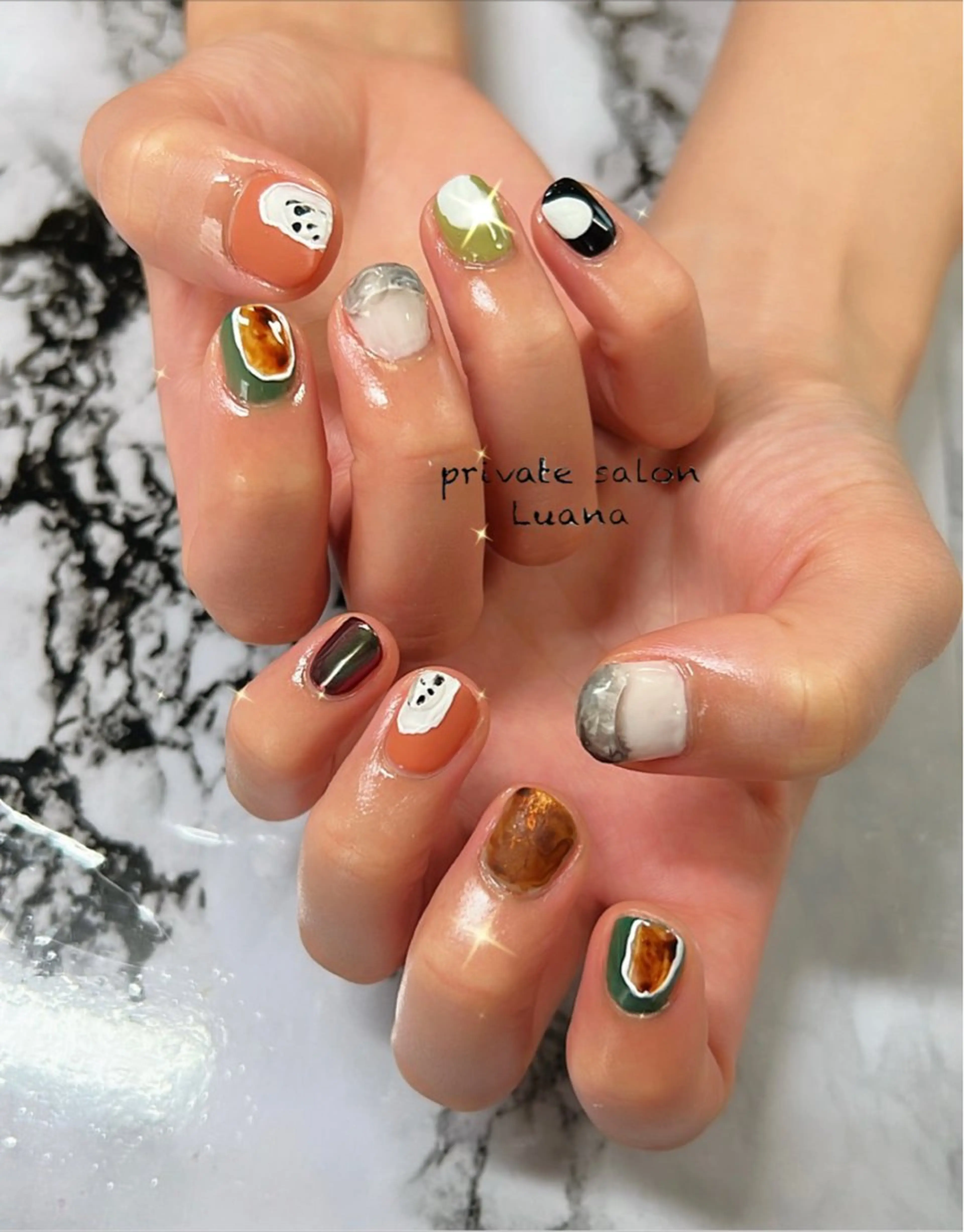 ネイル ハンドネイル 自宅ネイルサロン ルアナのネイルデザイン