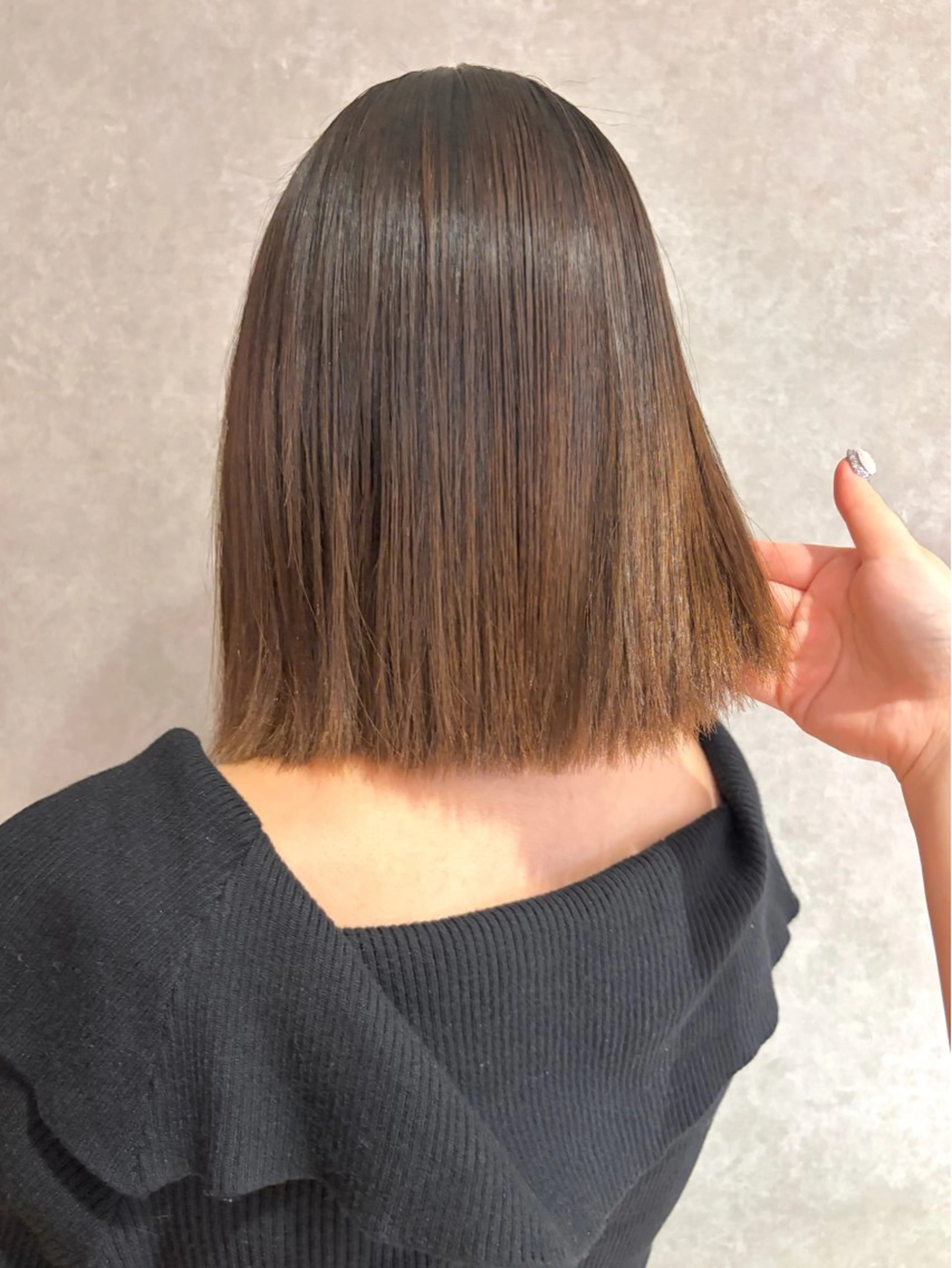 ミディアム ボブ 髪質改善 縮毛矯正 🕊髪質改善 ストレート🕊まいのヘアスタイル