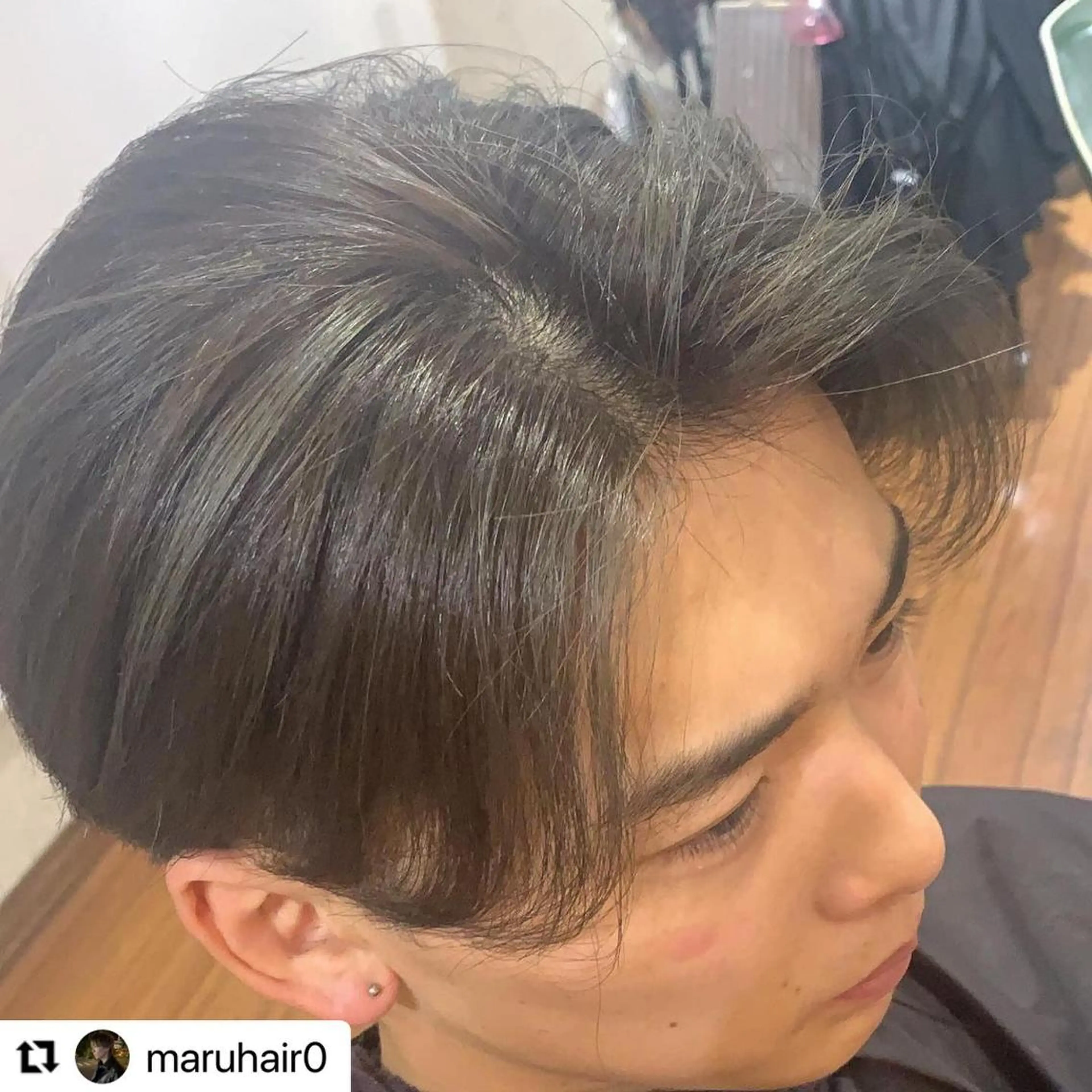 ミディアム カラー メンズ ミディアムパーマ メンズバレイヤージュ メンズブリーチ メンズハイライト メンズハイトーン 🩷Eny terrace🩷のヘアスタイル