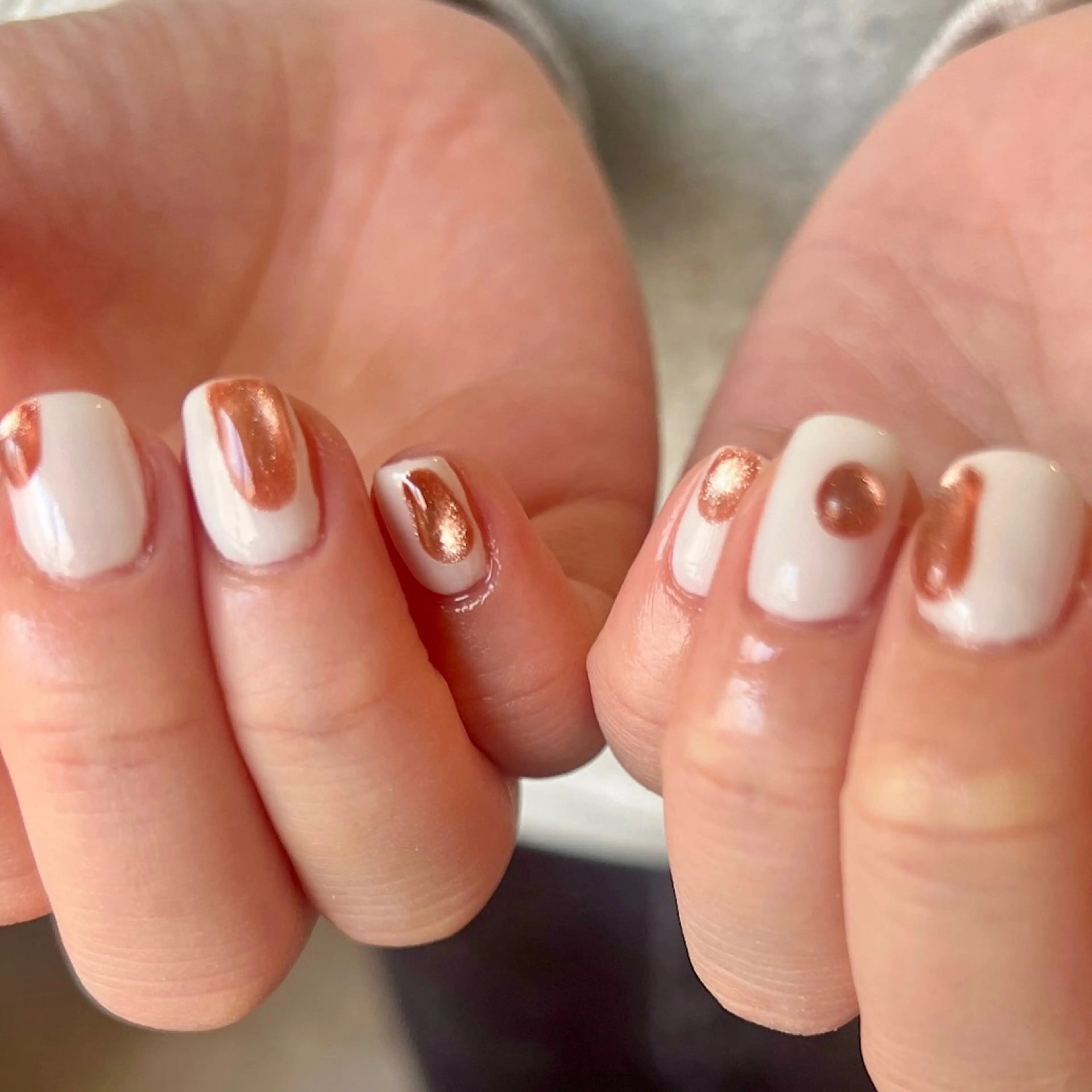 ネイル ジェルネイル 持ち込み ニュアンスネイル パラジェル ハンドネイル 個性派ニュアンス nuts nail所属・【池袋】nuts nail　なつみのネイルデザイン