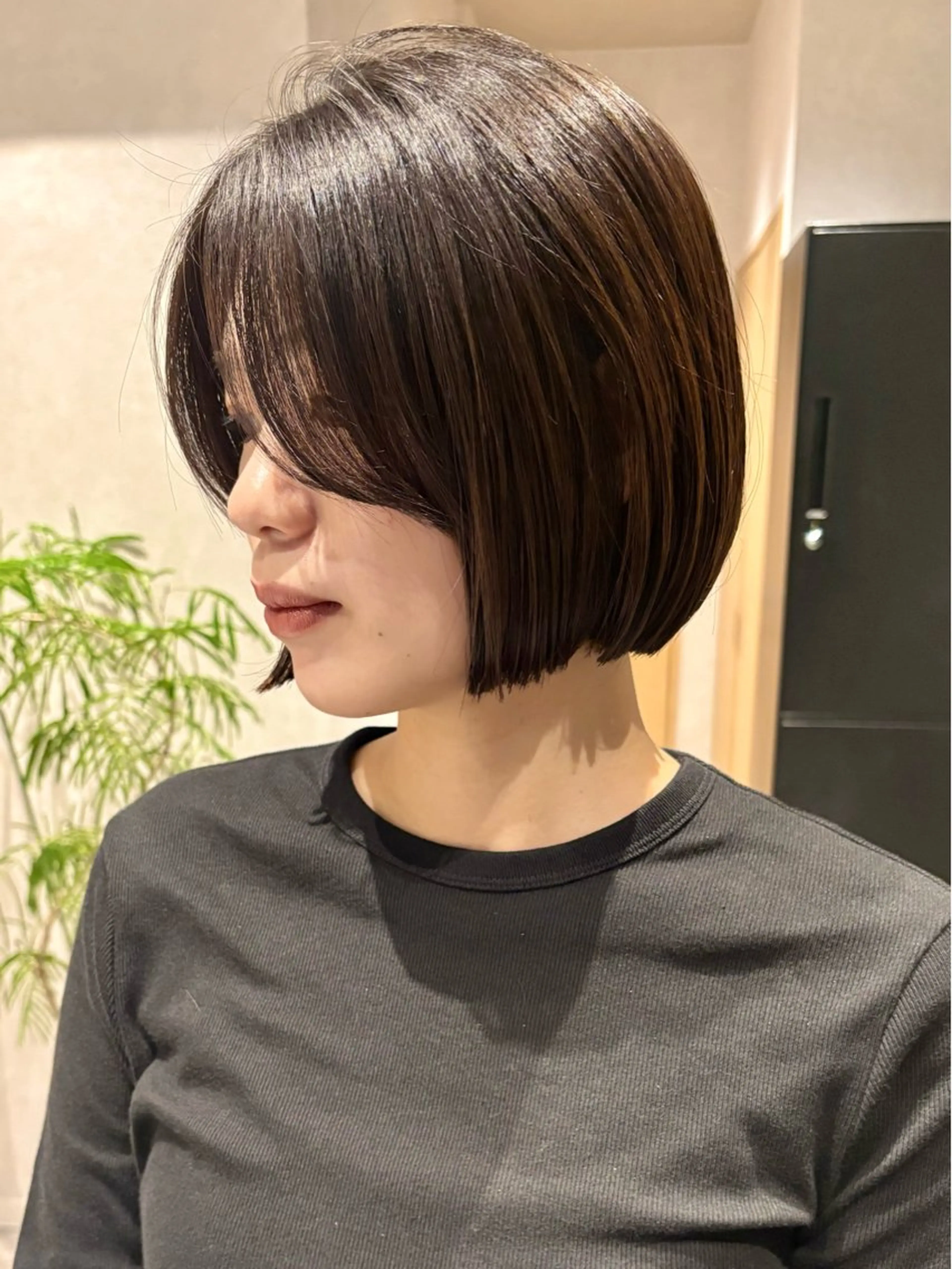 ショート 切りっぱなしボブ ボブ カット ヘアカラー トリートメント 【ボブ/個室サロン】 癒し空間mimuraのヘアスタイル