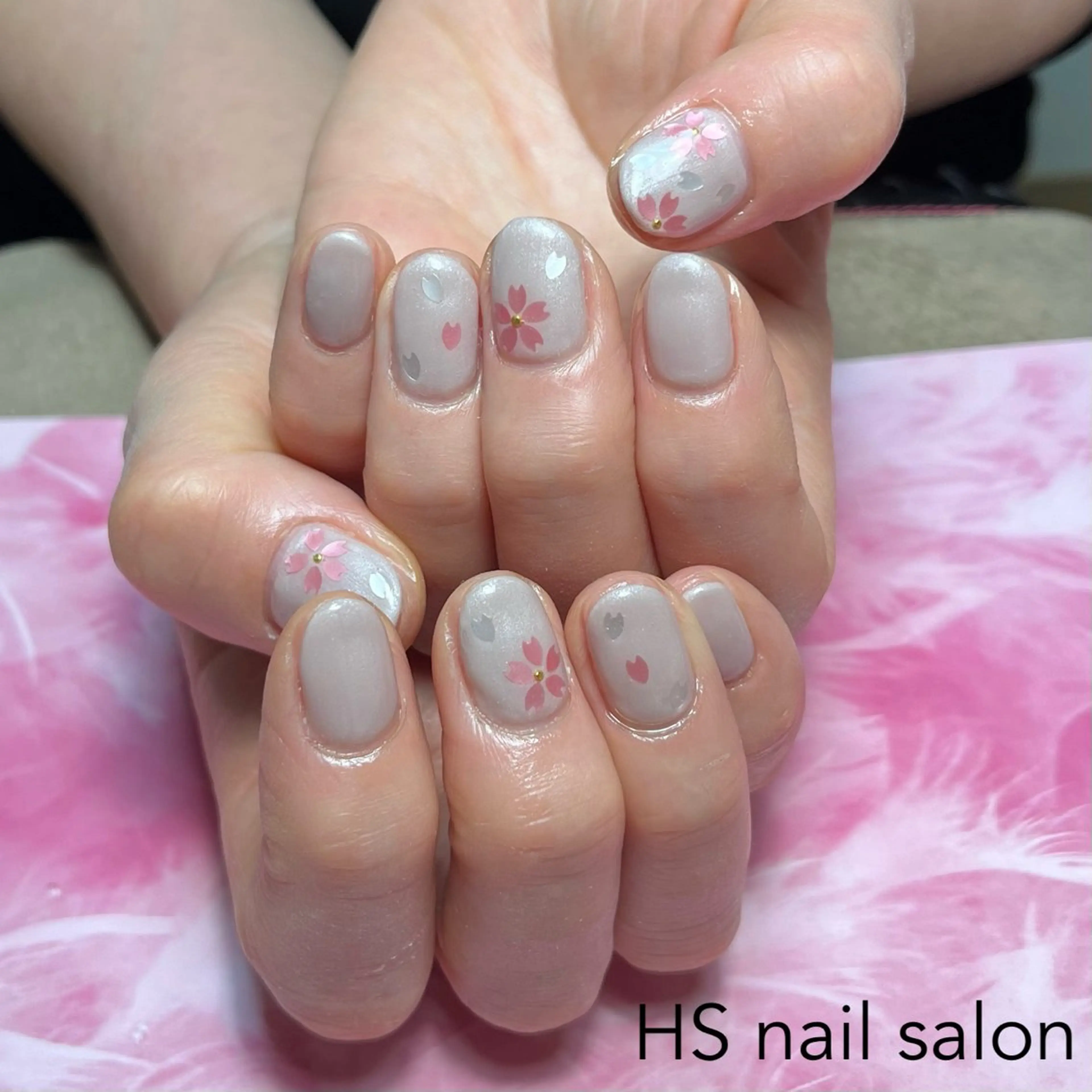 ショート ハンドネイル hs nail salonのネイルデザイン