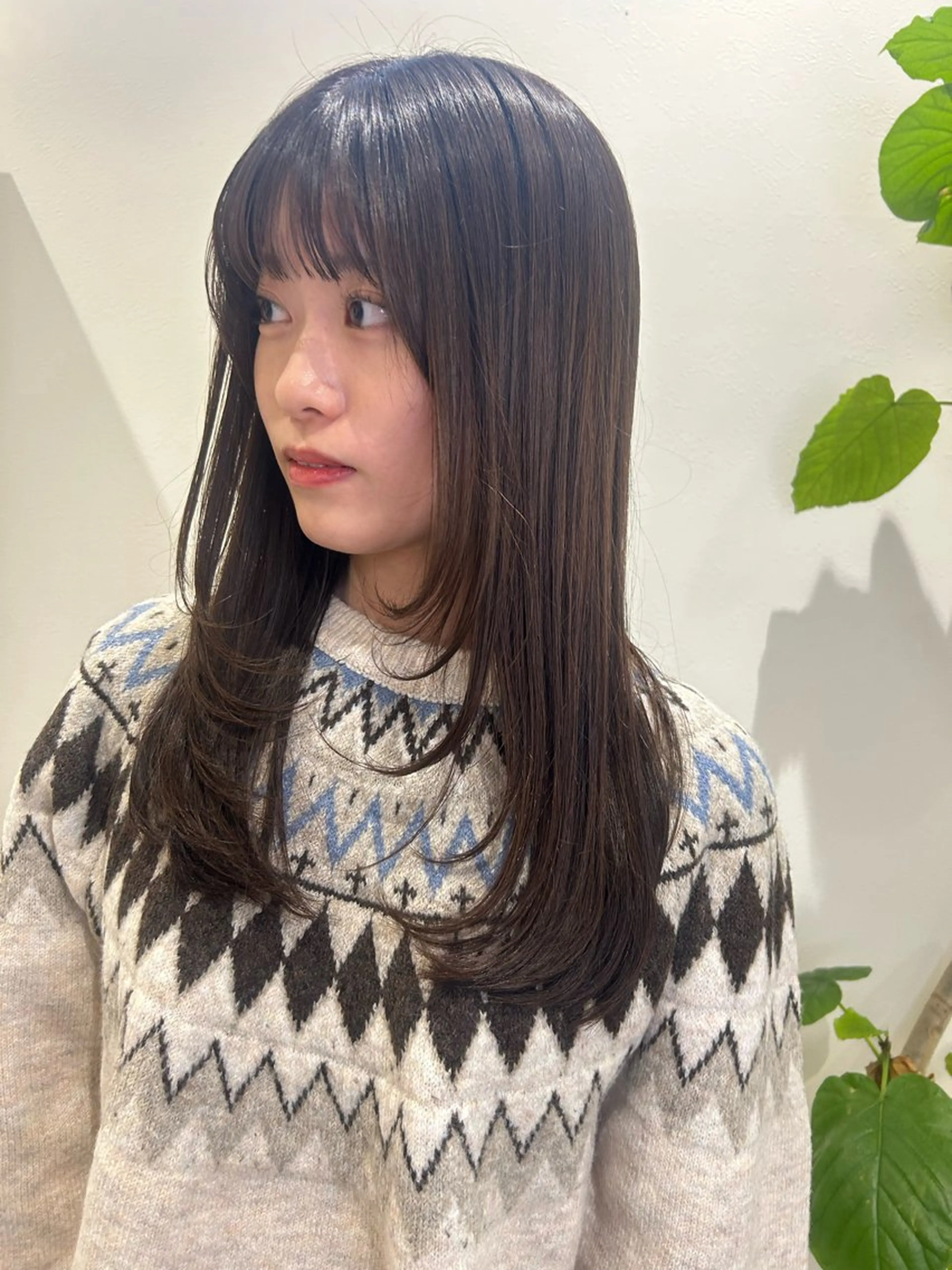 ロング カラー 顔まわりレイヤー 顔周りカット レイヤーカット 小倉/レイヤー/ 顔周りカット/naoのヘアスタイル