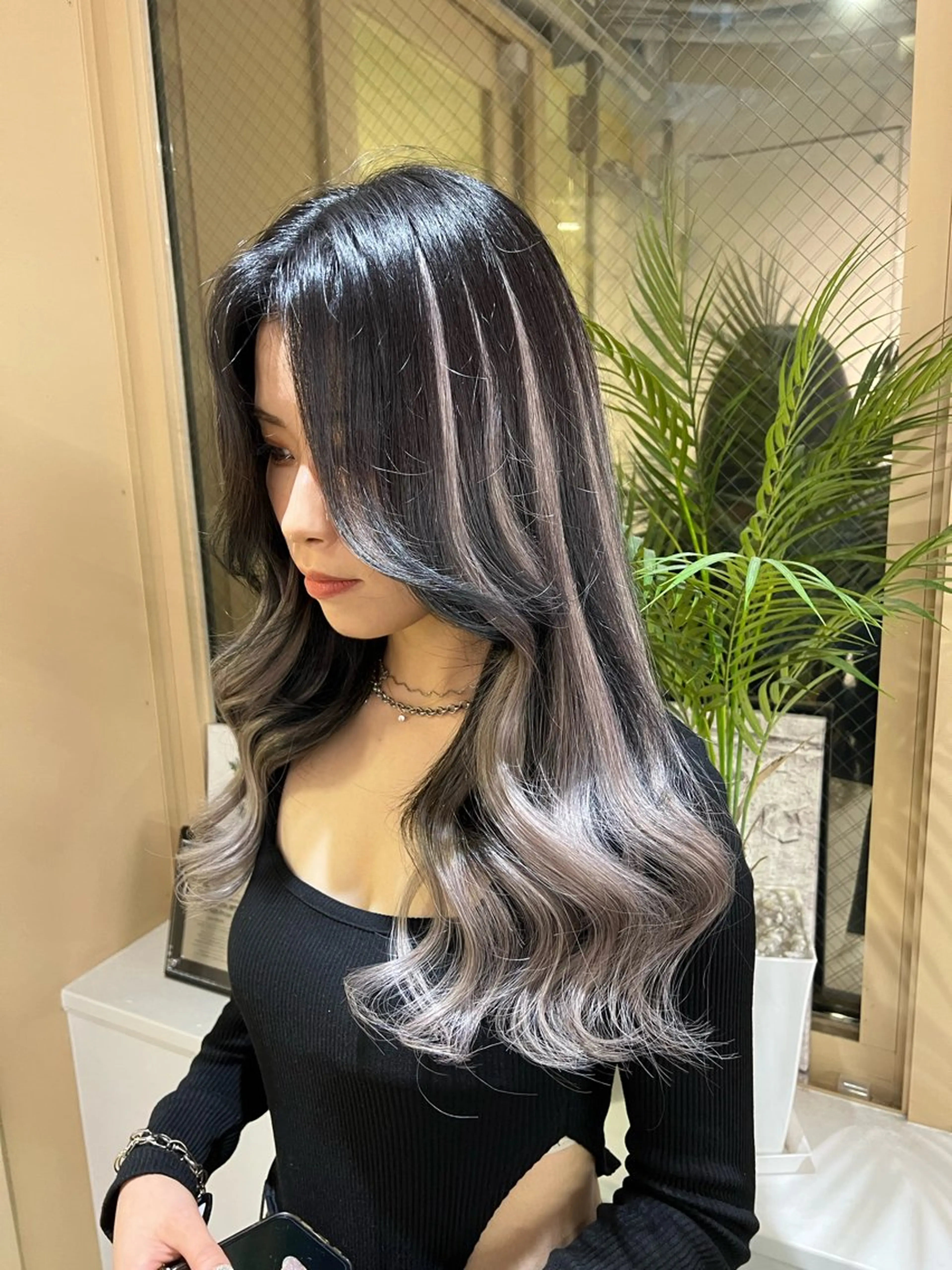 ロング カラー ヘアカラー エクステ とも🏆プルエクステ /髪質改善🏆渋谷のヘアスタイル