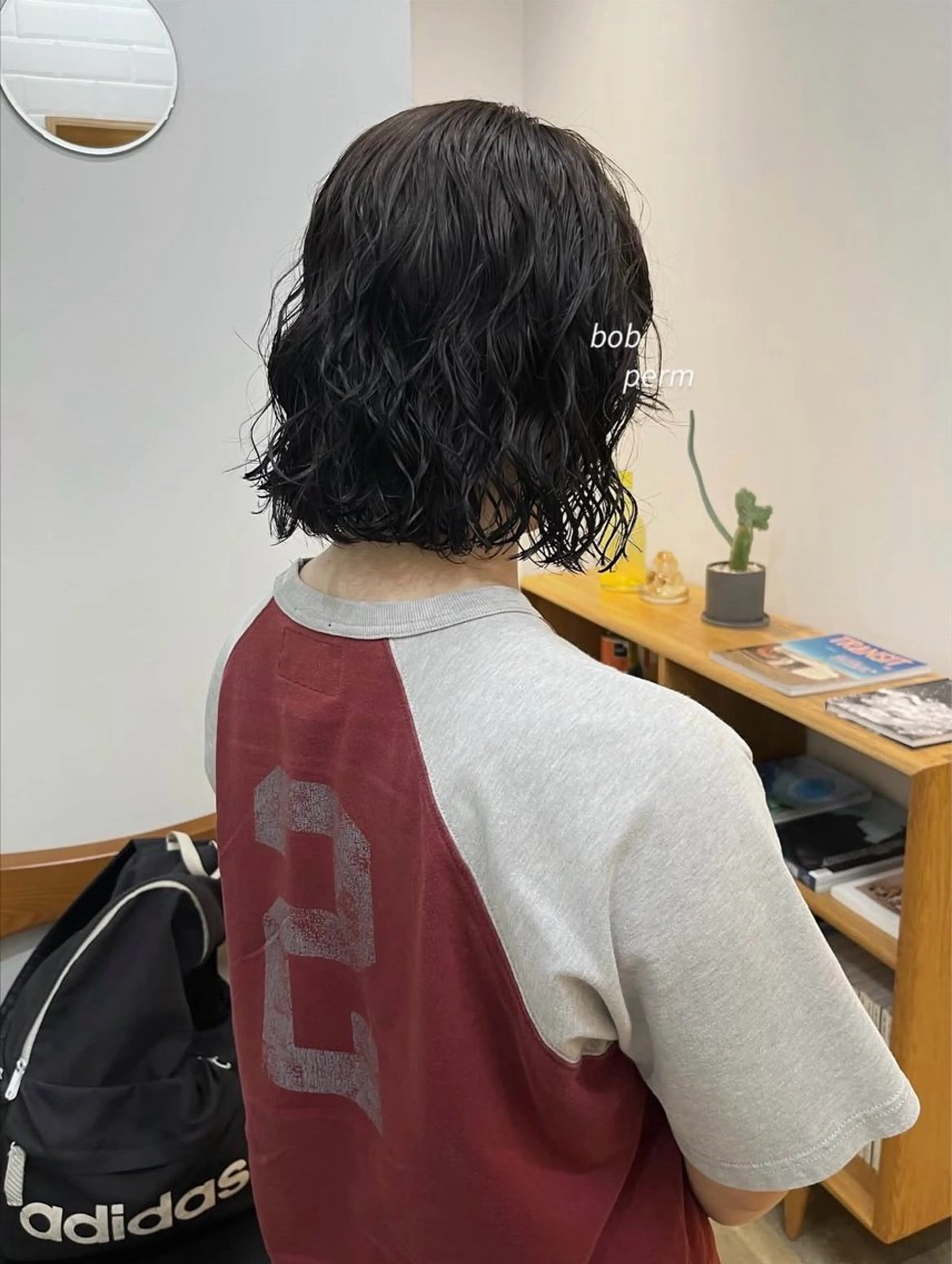 ミディアム パーマ ミディアムパーマ ボブ 都築 初果のヘアスタイル