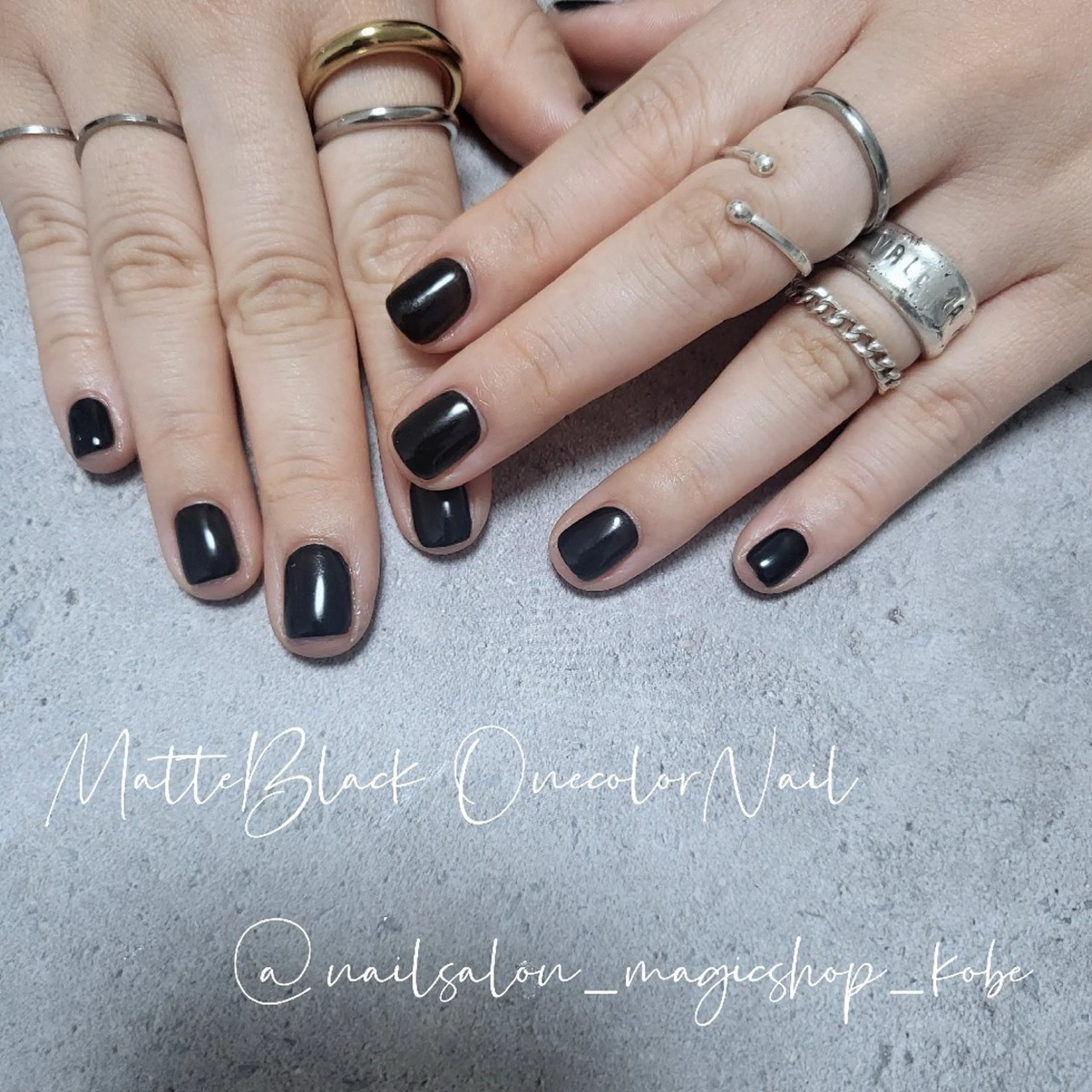 ネイル ジェルネイル ワンカラーネイル ショートネイル ソフトジェル スクエアネイル ハンドネイル Nailsalon MagicShopのネイルデザイン