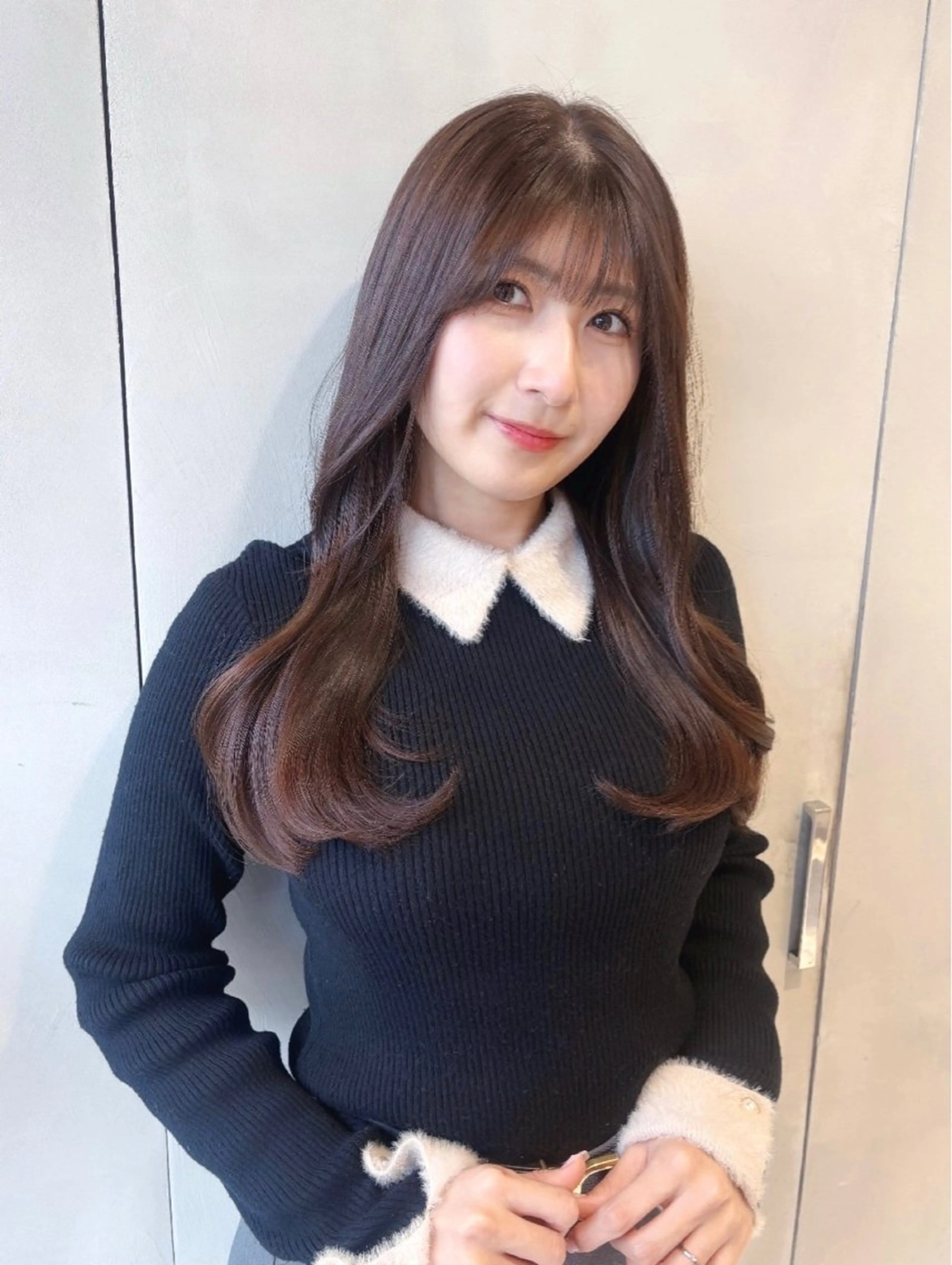 ロング カラー ヘアカラー ワンホン/韓国ヘア 🤍amiのヘアスタイル