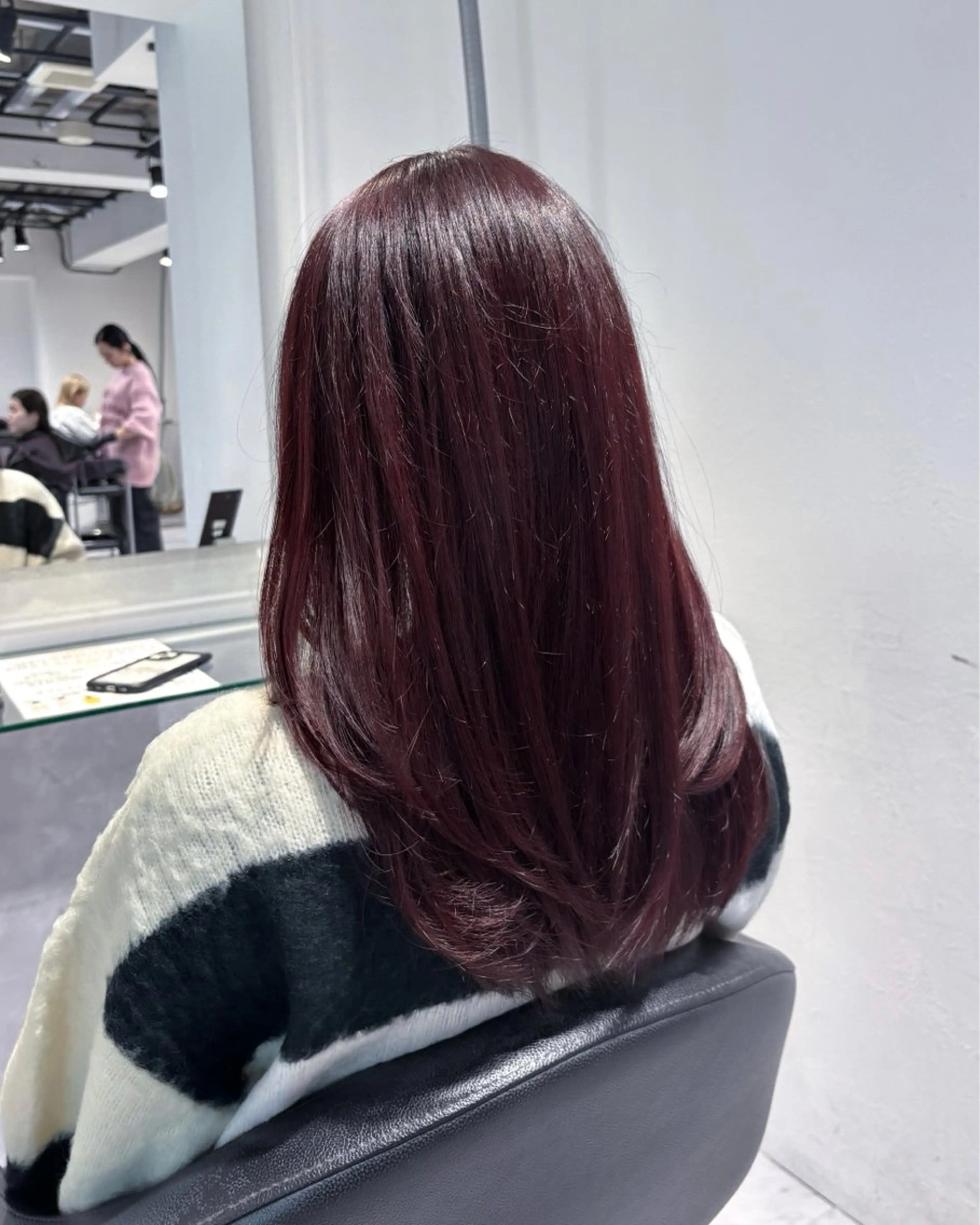 ロング カラー ヘアカラー トリートメント ヘッドスパ ヘアセット 表参道♡暗髪♡ 艶カラー♡アユミのヘアスタイル