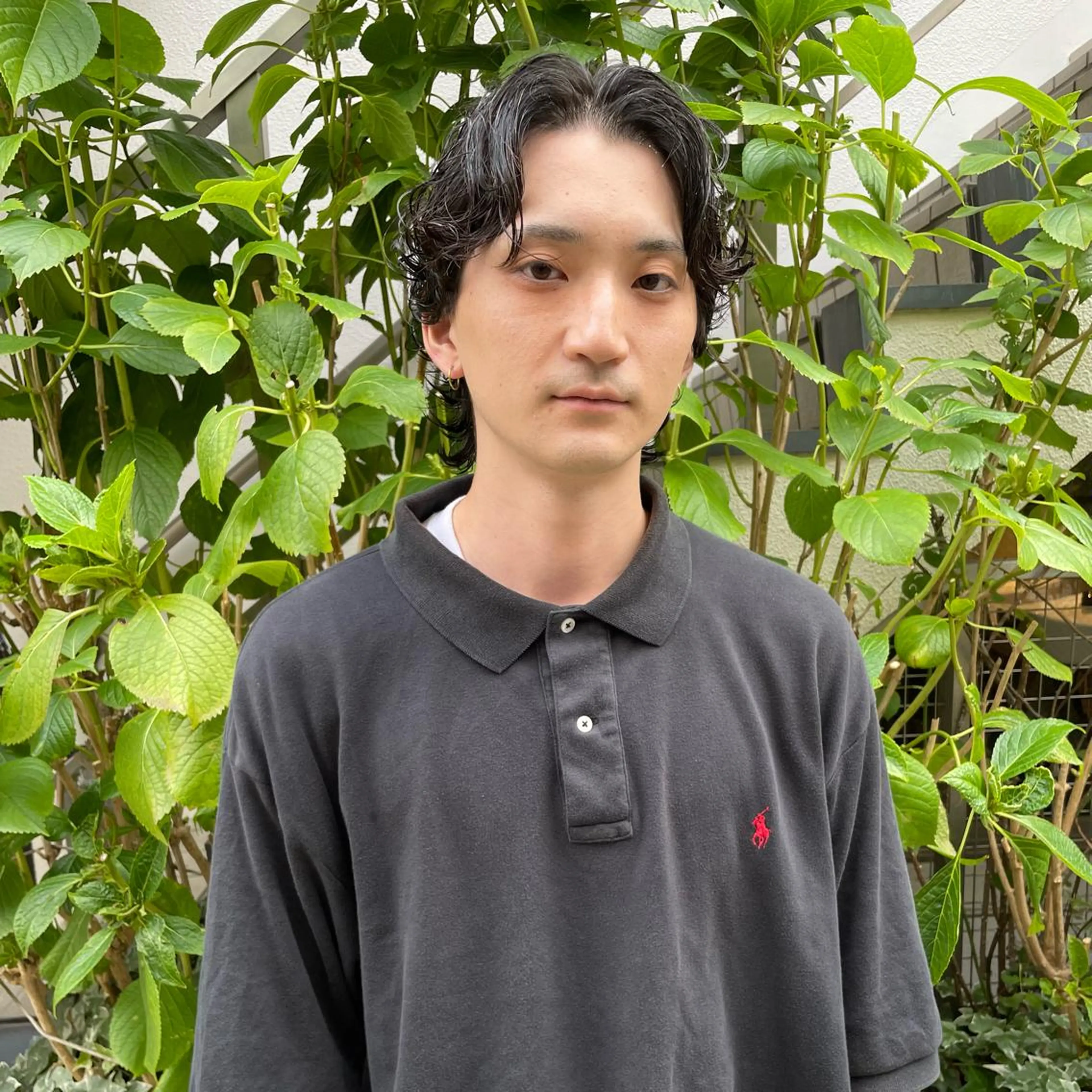 ミディアム パーマ ショートボブ ミディアムパーマ アッシュ パープルカラー イエローカラー カット パーマ 🌈圧倒的デザイン パーマ　関和希のヘアスタイル