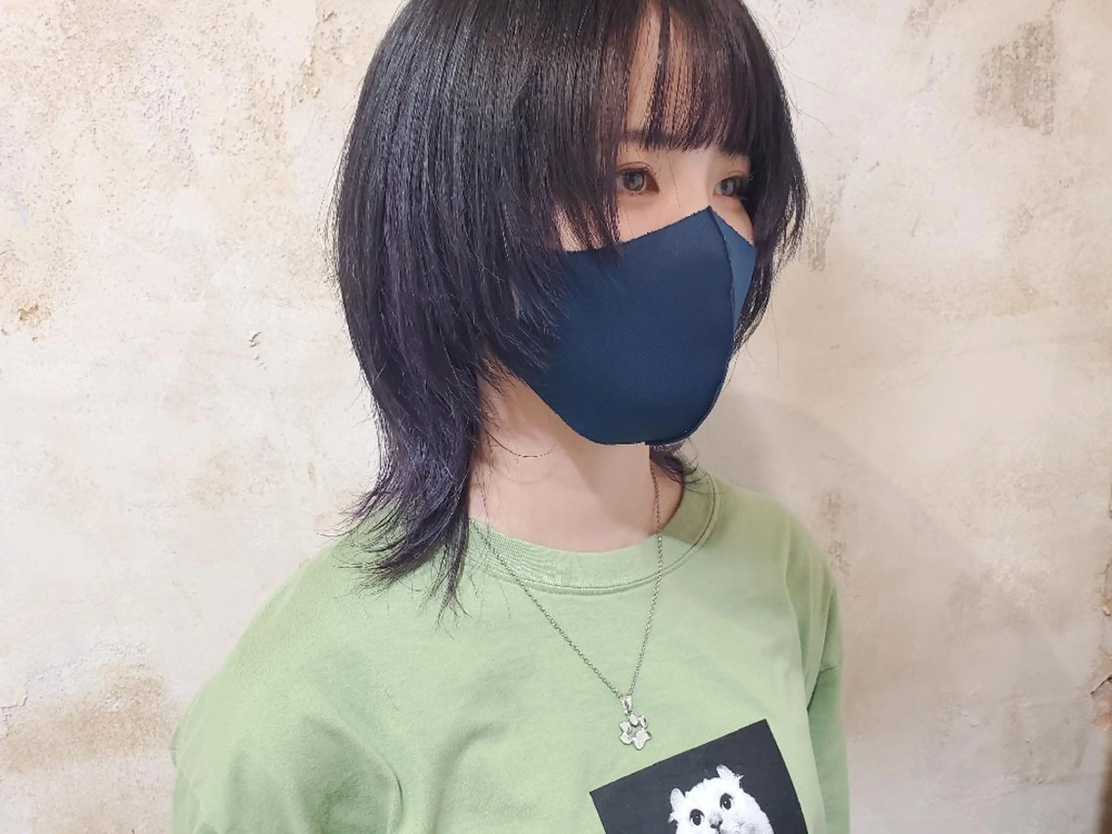 ミディアム カラー バイオレットカラー パ ルのヘアスタイル