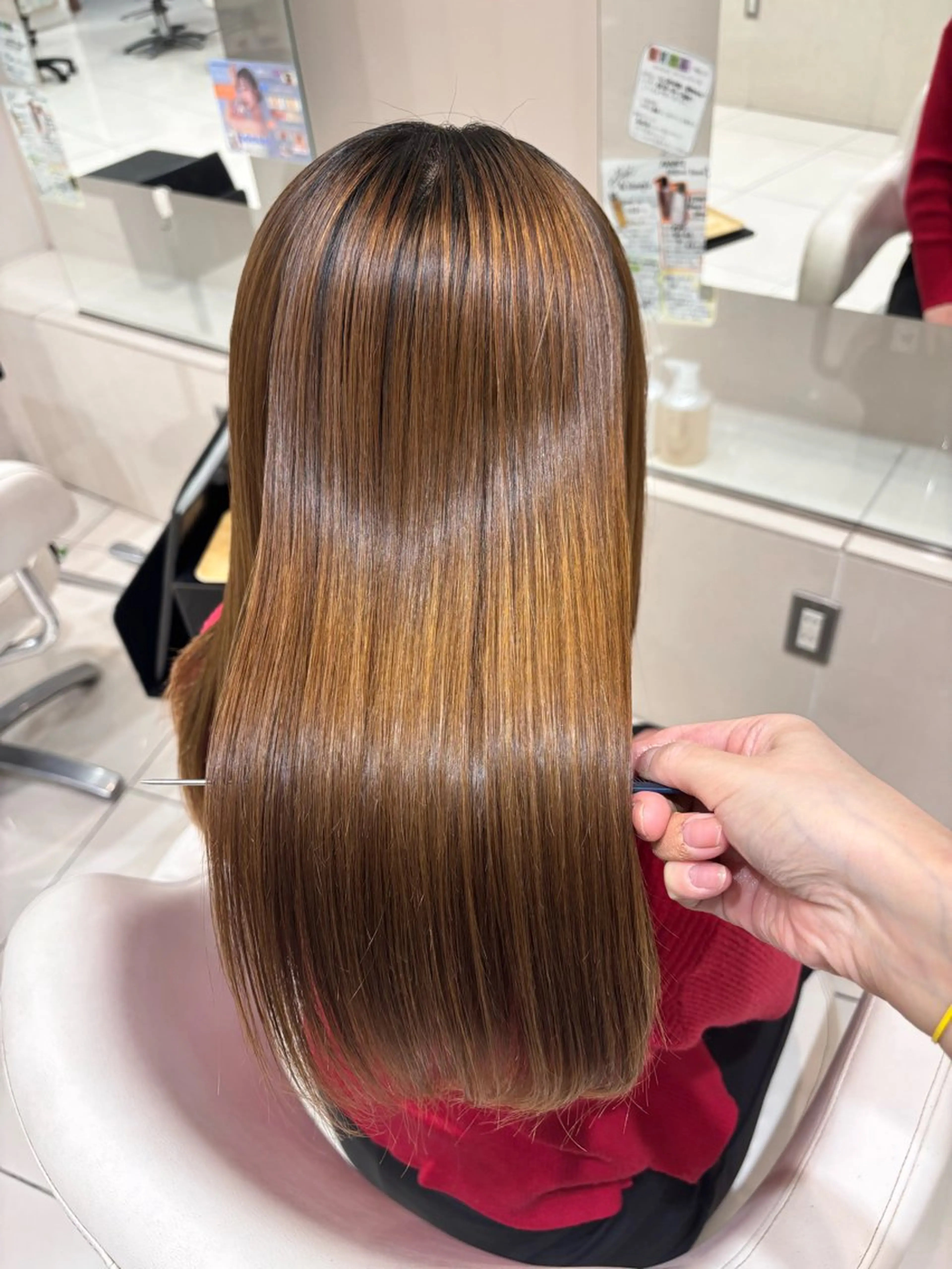 ロング 髪質改善 ロング 縮毛矯正 🫧髪質改善🫧山口 碧のヘアスタイル