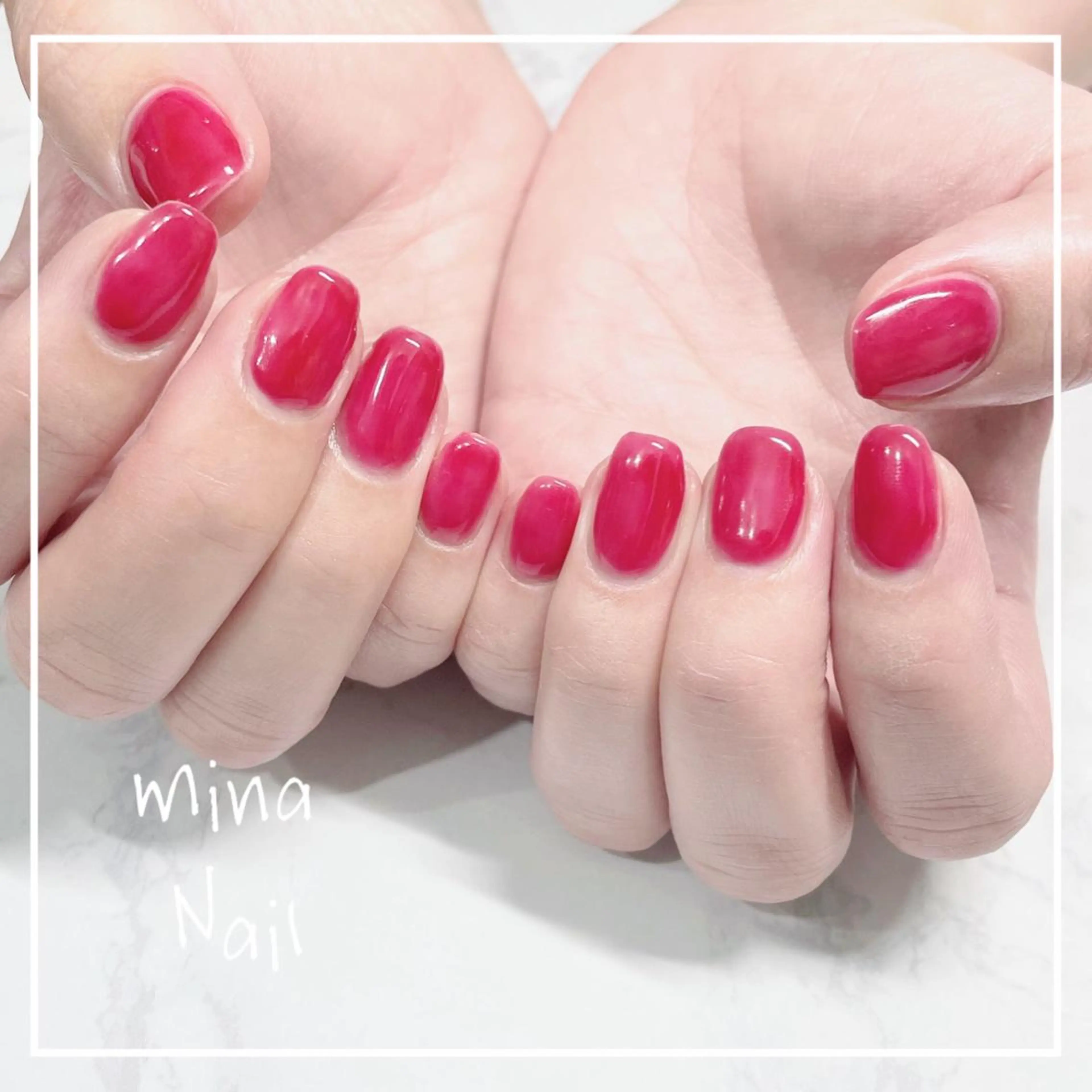 ネイル ワンカラーネイル mina Nailのネイルデザイン
