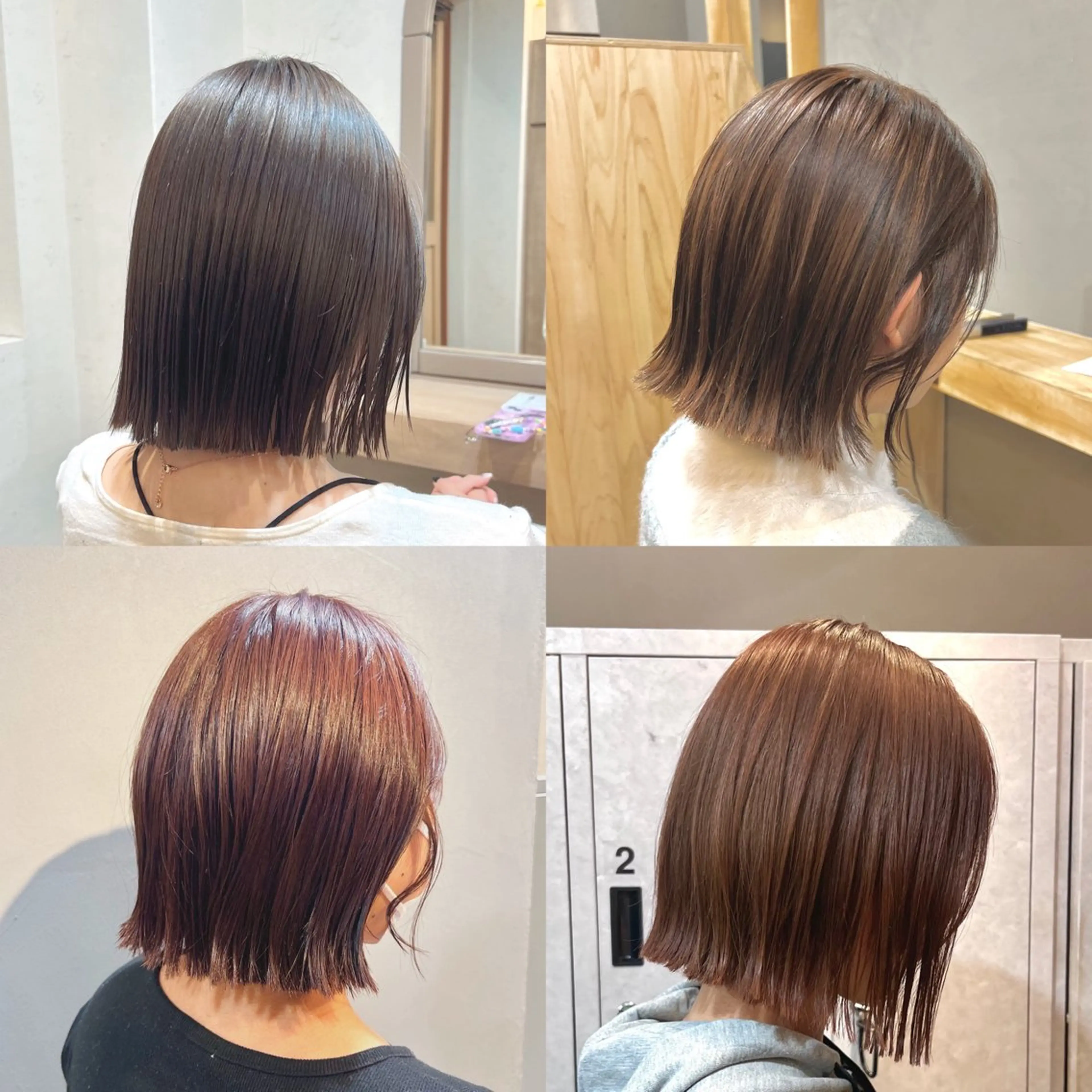 ショート カラー 切りっぱなしボブ ボブ 神戸ボブ✂️ ioe三宮/田 伸佳のヘアスタイル