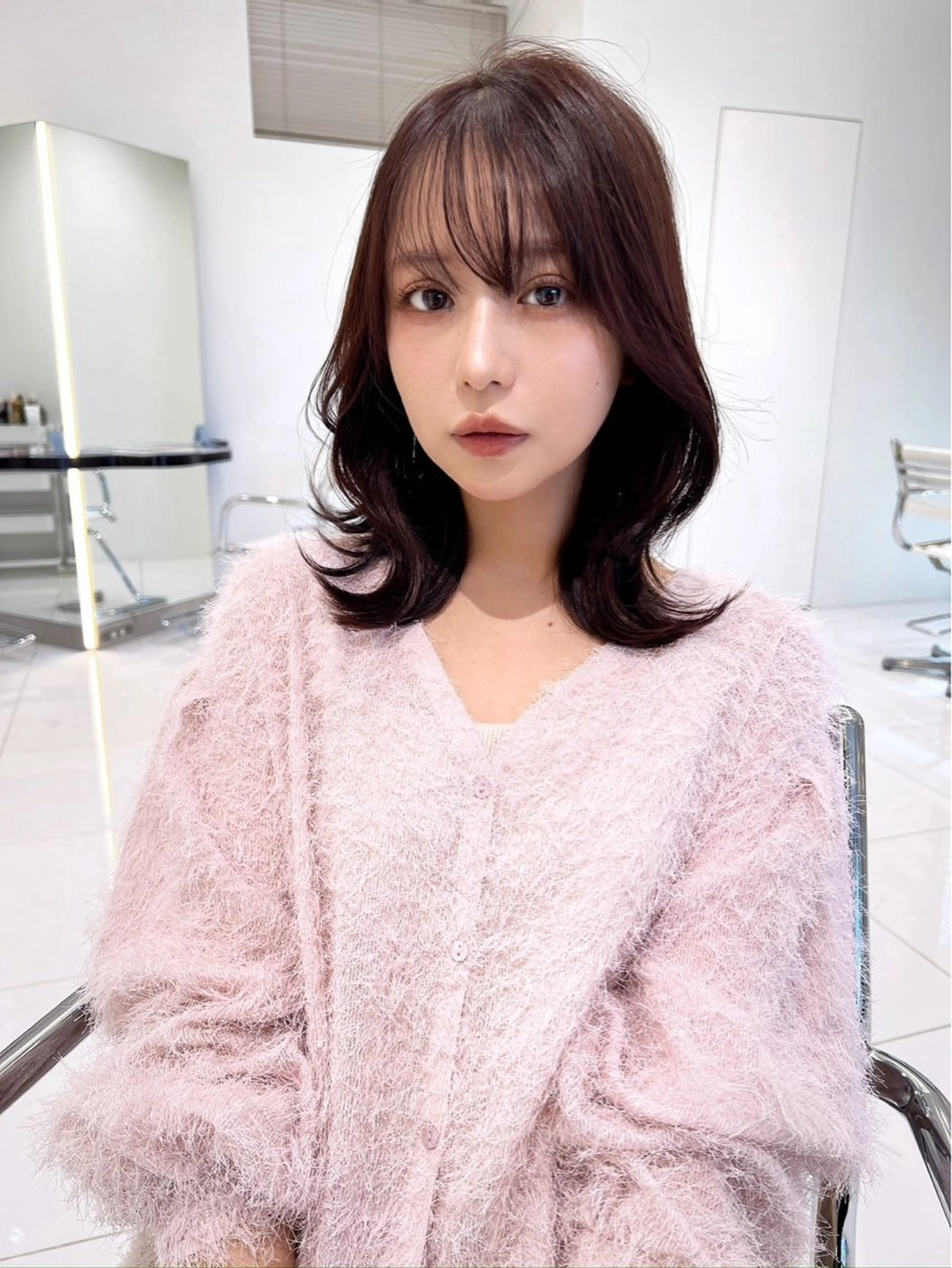 ミディアム 竹谷 奈津実のヘアスタイル