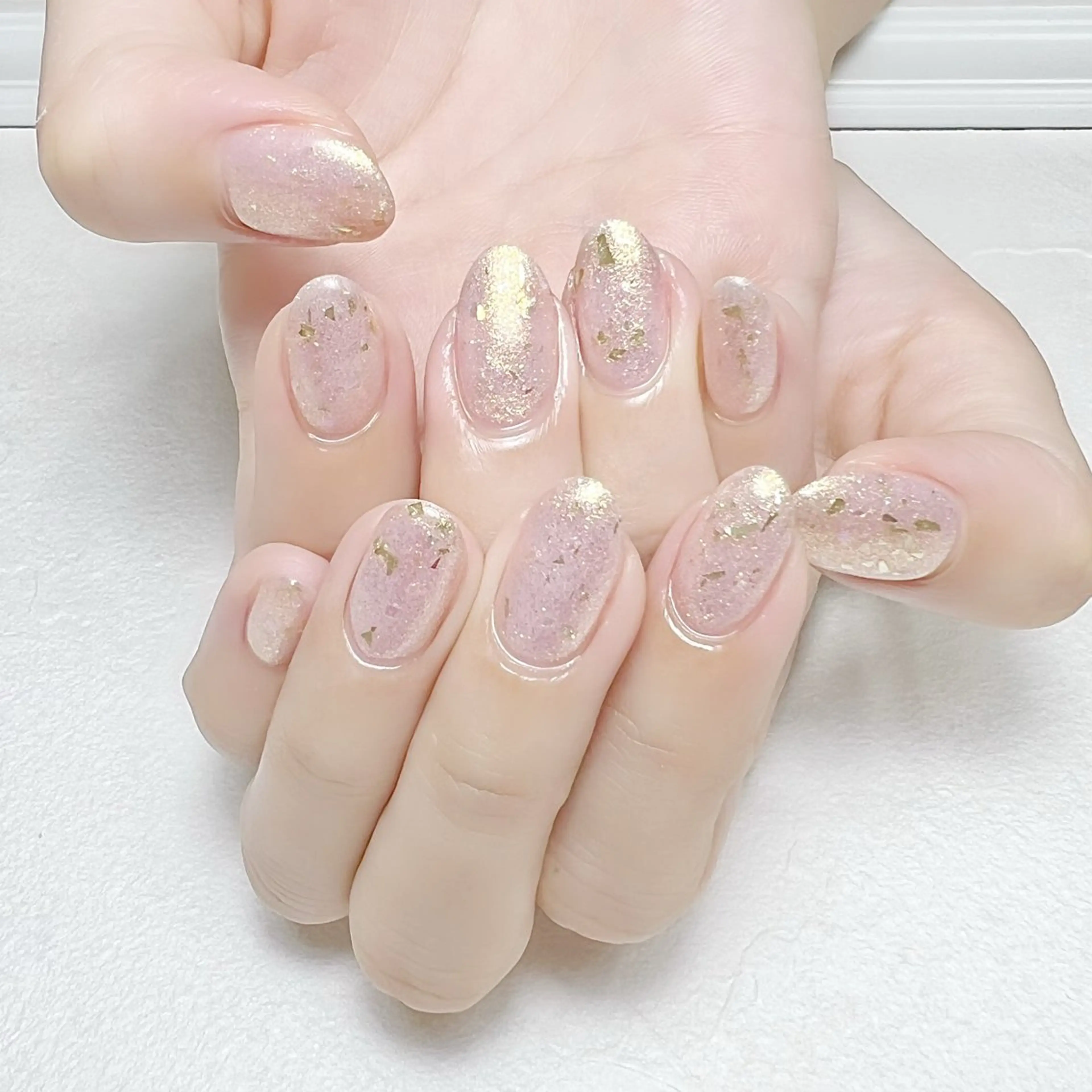 ネイル アートネイル ラメ(グリッター) オフィスネイル ワンカラーネイル rouse nail RISATOのネイルデザイン