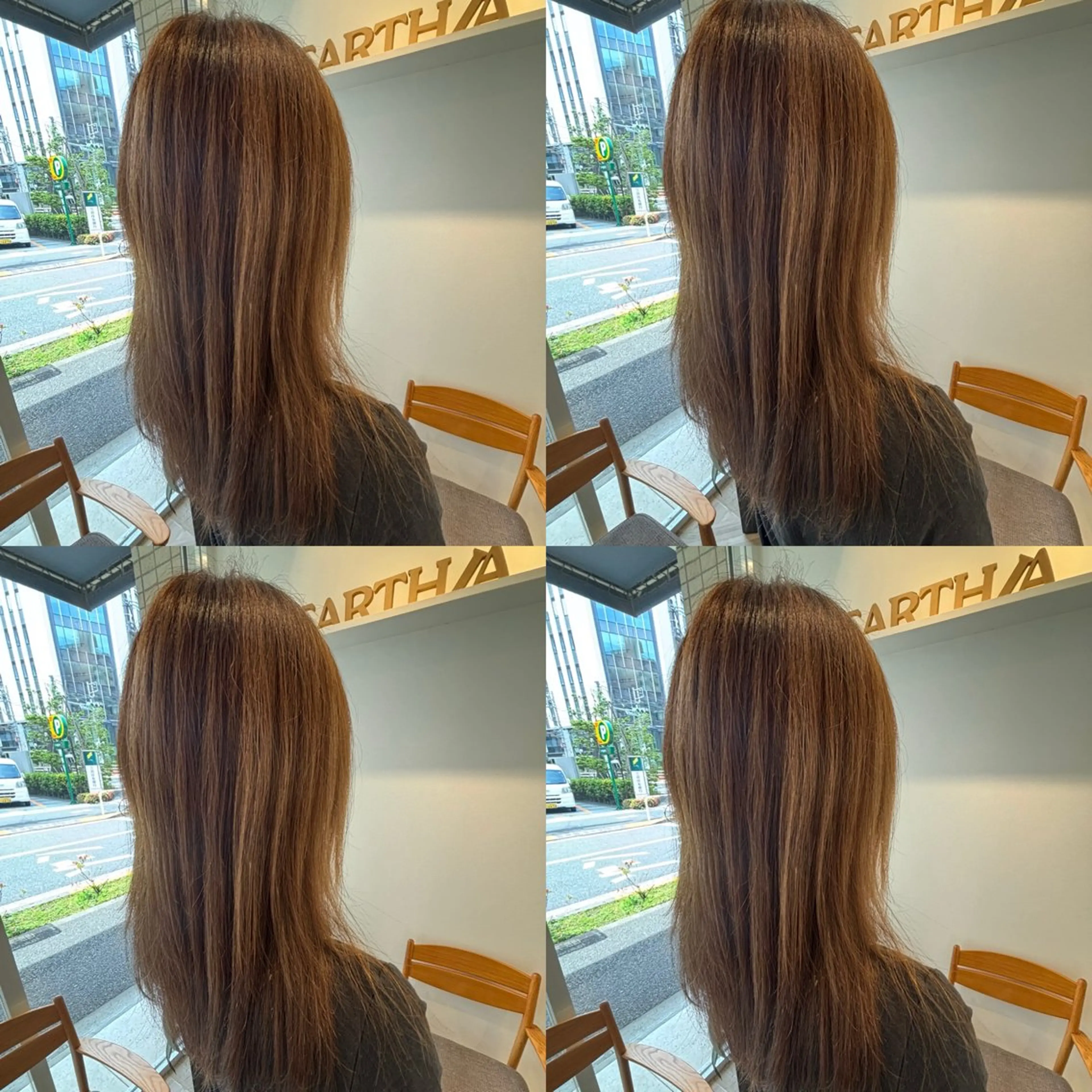 セミロング カラー ハイライトカラー ハイライト お客様満足度No.1 🐶柴田みどりのヘアスタイル