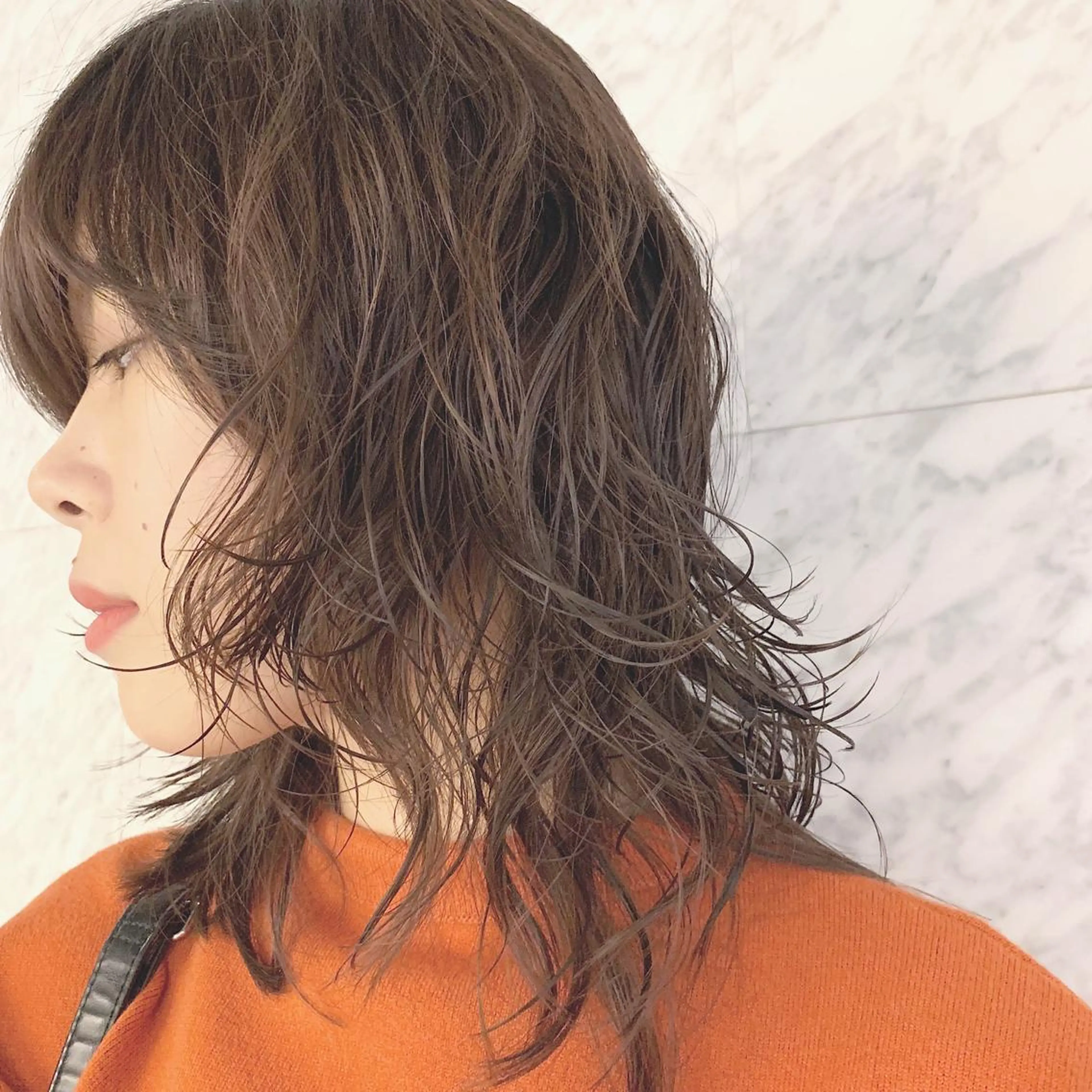 パーマ ウルフカット なかの たくみのヘアスタイル