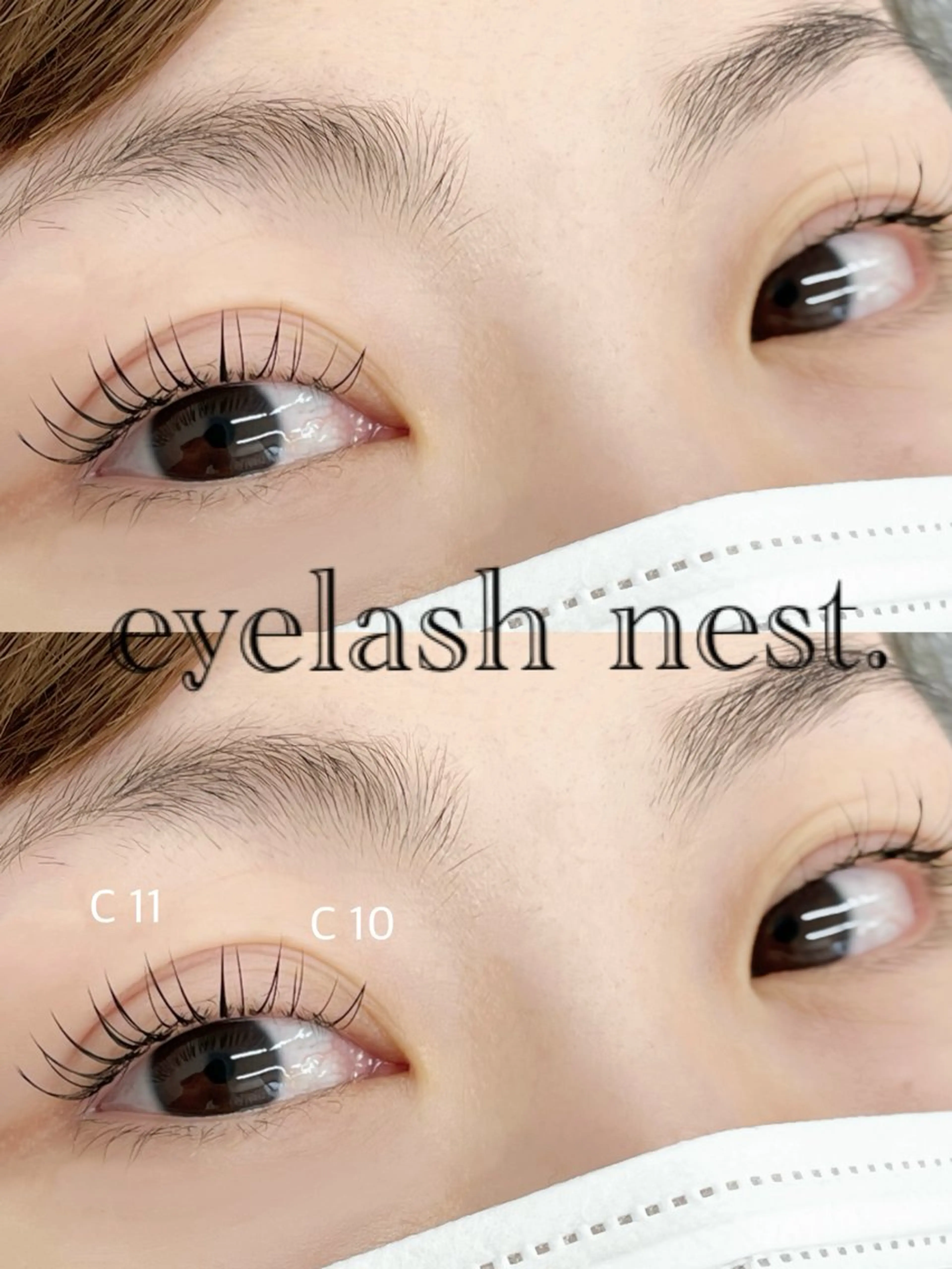 マツエク・マツパ フラットラッシュ 🤍nest. エリ🤍のマツエク・マツパデザイン