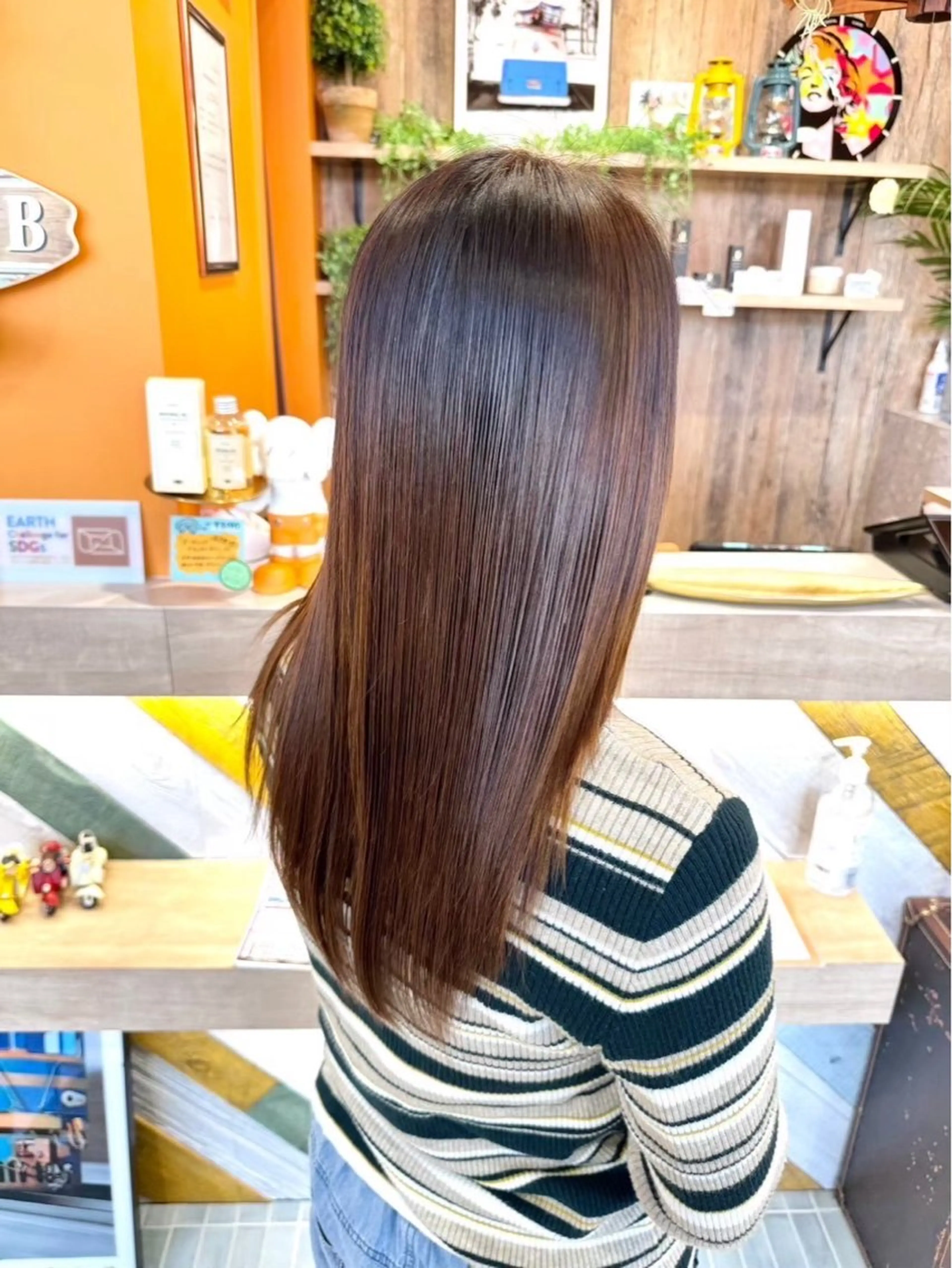 オーガニックカラー🫧🫧➕3stepトリートメント✨の写真