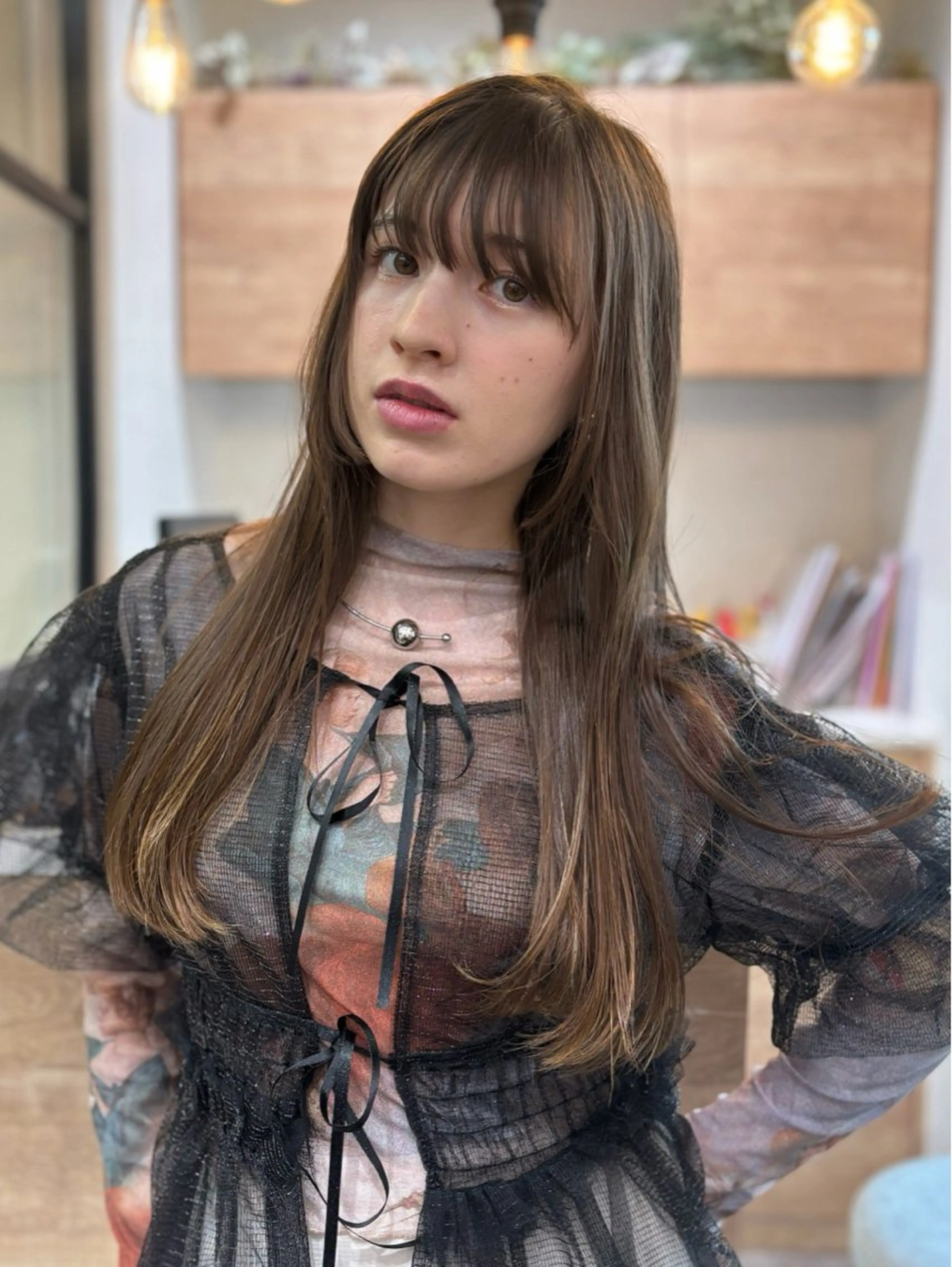 ロング 髪質改善 髪質改善/縮毛矯正/ 艶カラー/ヘッドスパのヘアスタイル