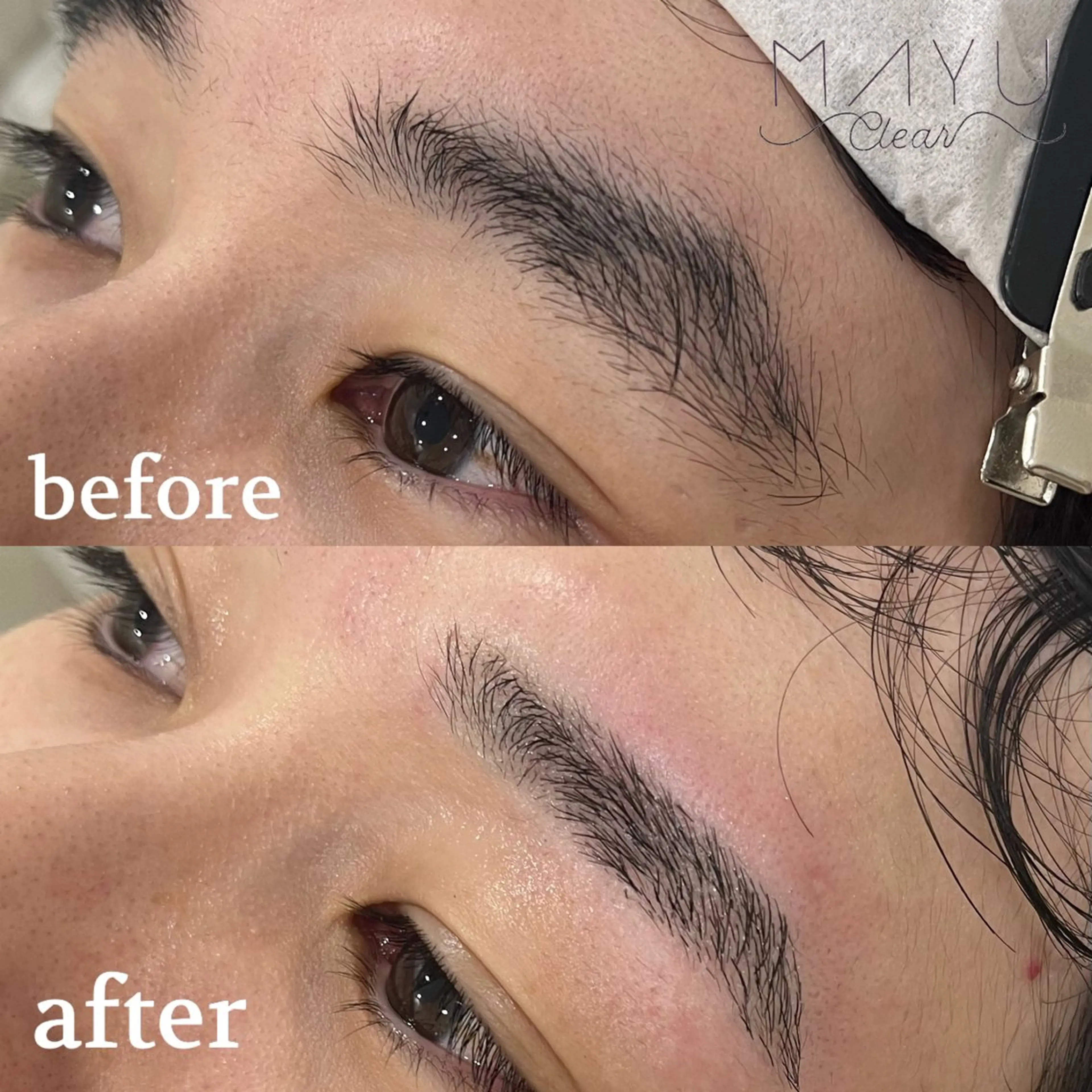 メンズ アイブロウ 眉毛ワックス脱毛 マユクリア 大阪梅田店の眉毛・アイブロウイメージ