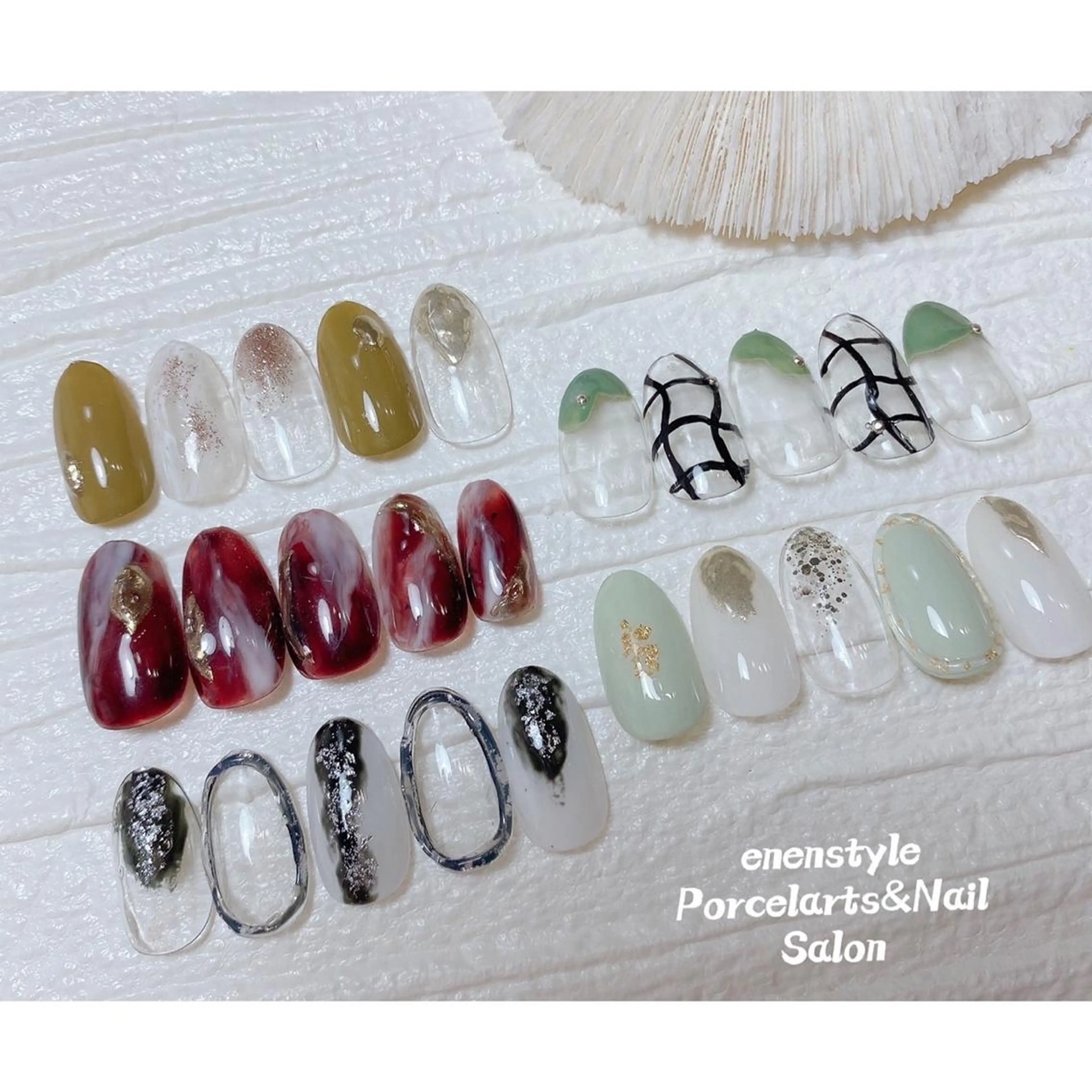 ミディアム ネイル 👑enen style👑のネイルデザイン