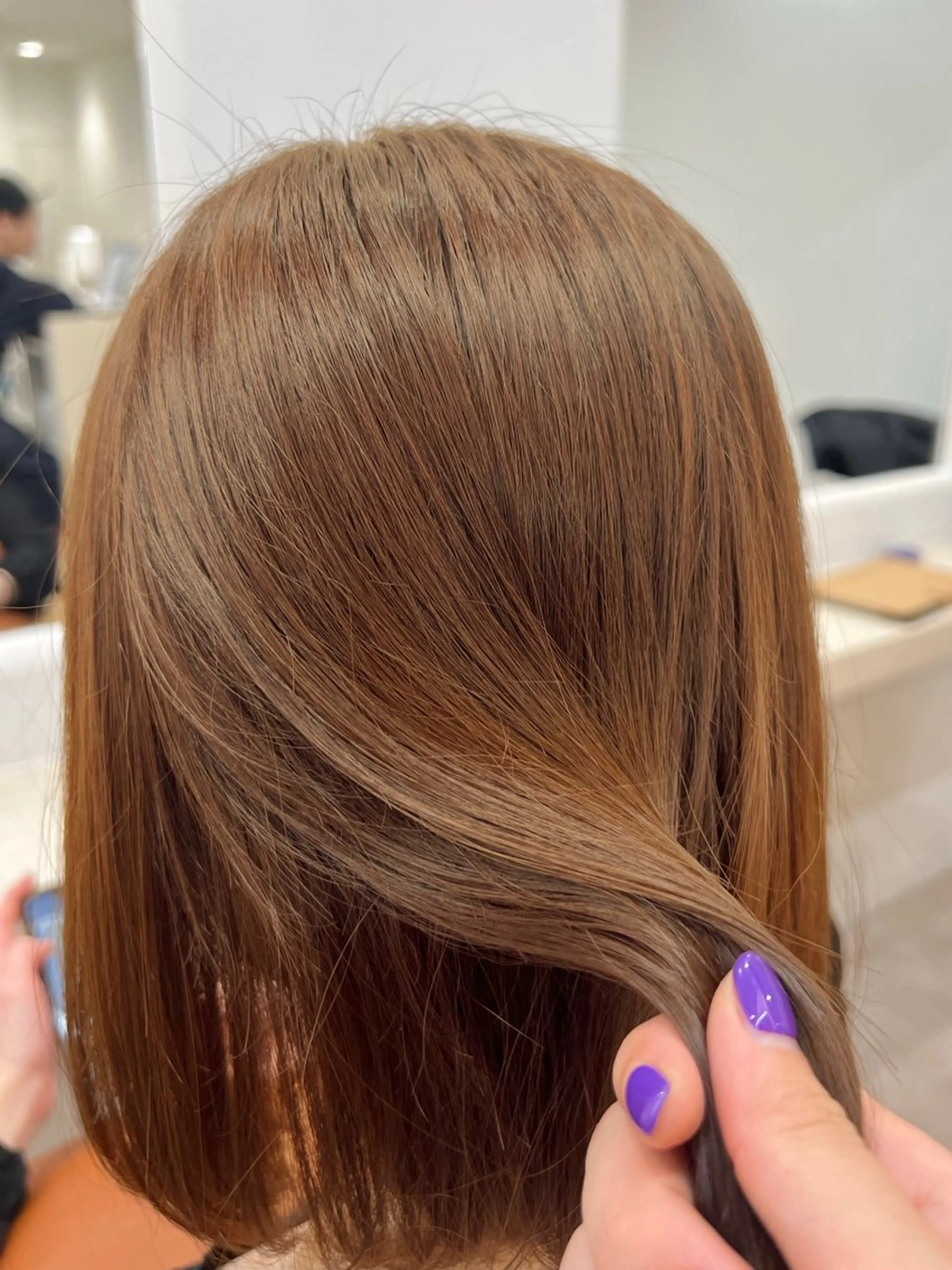 ミディアム カラー 透明感/ベージュ /kazui🐈のヘアスタイル