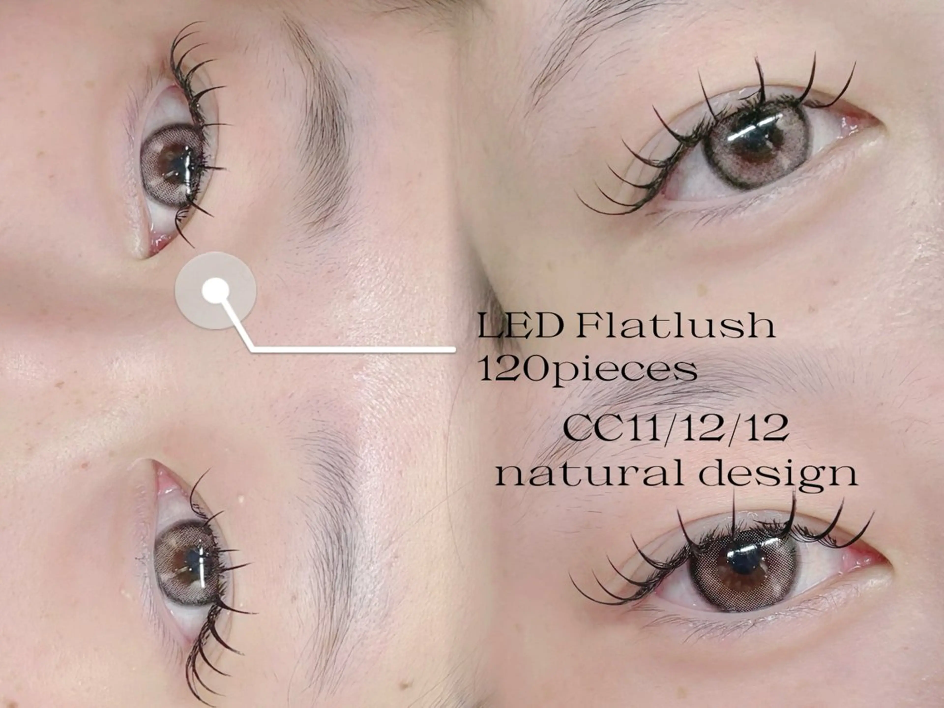 マツエク・マツパ フラットラッシュ 👀アンドヘルシー 🍒Izumi👀のマツエク・マツパデザイン