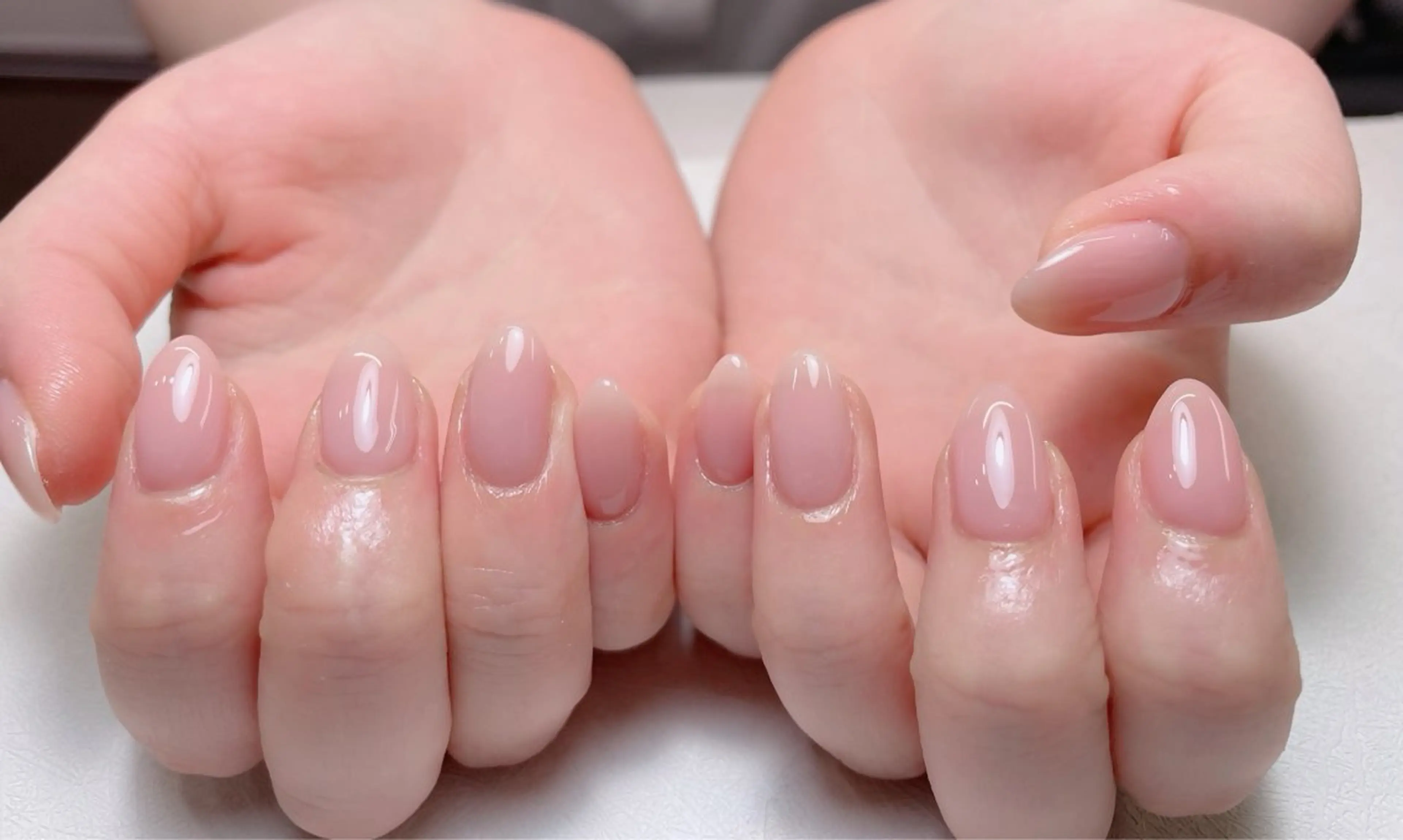 ネイル 長さ出し フットネイル フレンチネイル ジェルネイル ガラスフレンチ 中野駅から2分 MEO NAILのネイルデザイン